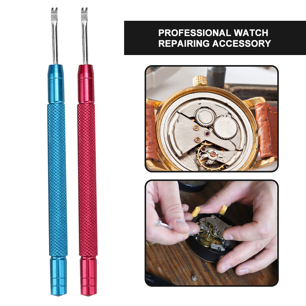 2PCS Metal Precision Watch Hand Remover Pin Lever Replace Watchmaker Repair Tool