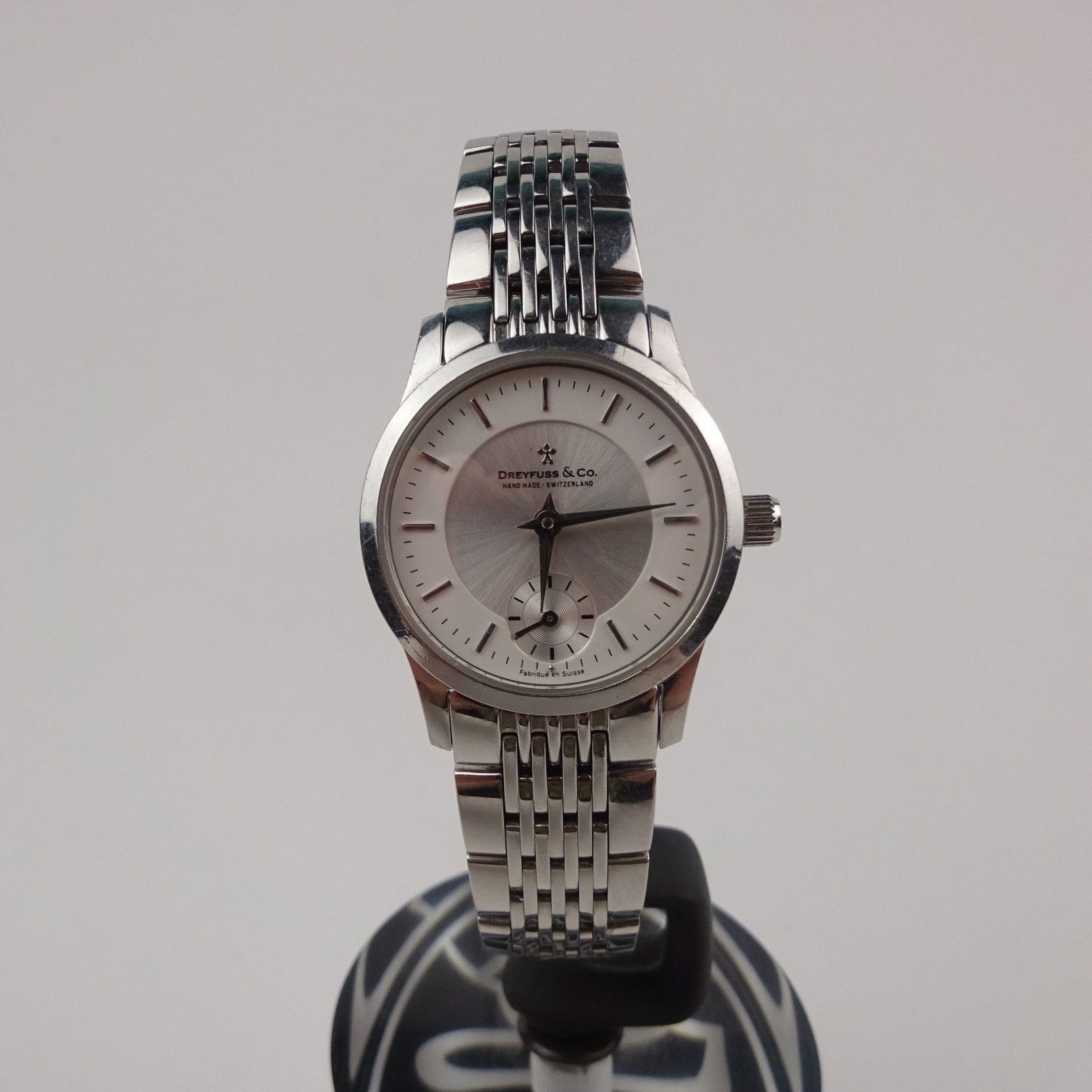 Dreyfuss & Co 1946 Watch Stainless Steel Silver Dial Classic Women’s