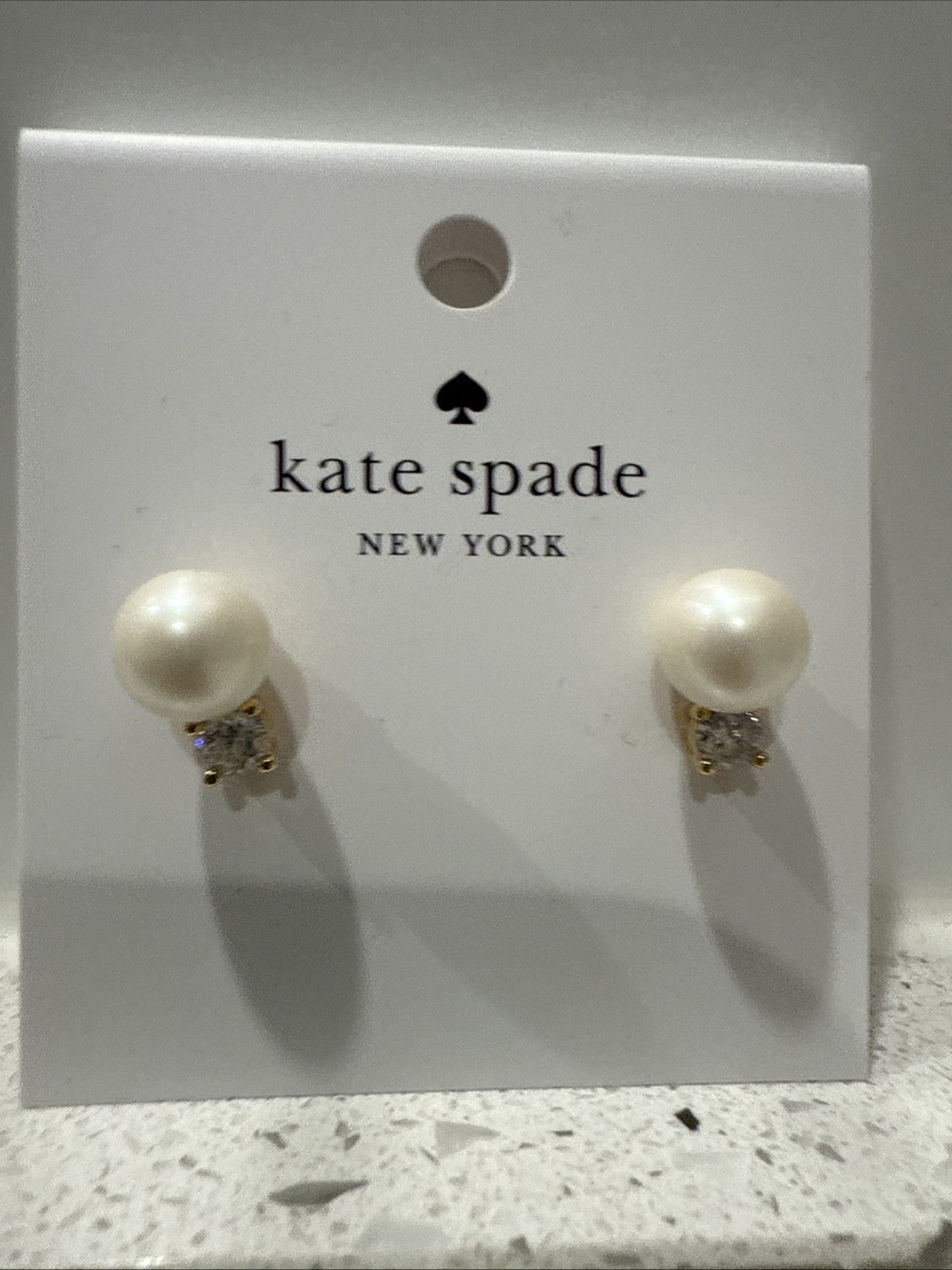 Kate Spade Earrings Pearl & Rhinestone