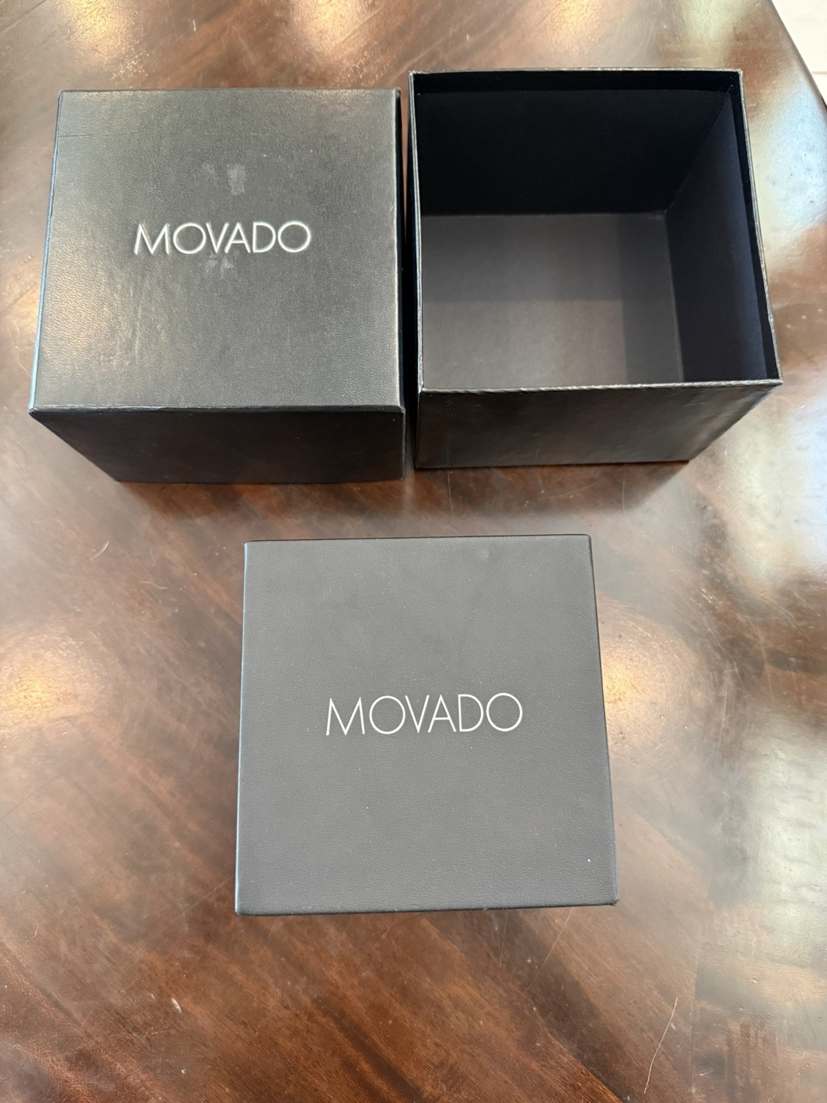 Movado 84 A1 1830 S Women’s Swiss Black Museum Diamond Bangle Watch in Box