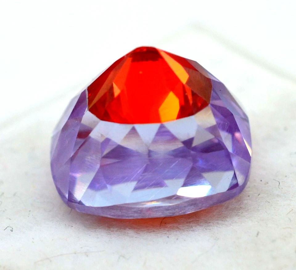 Natural Pitambari Sapphire 10 Ct+ Cushion Cut Bi-Colour Loose Gemstone Certified