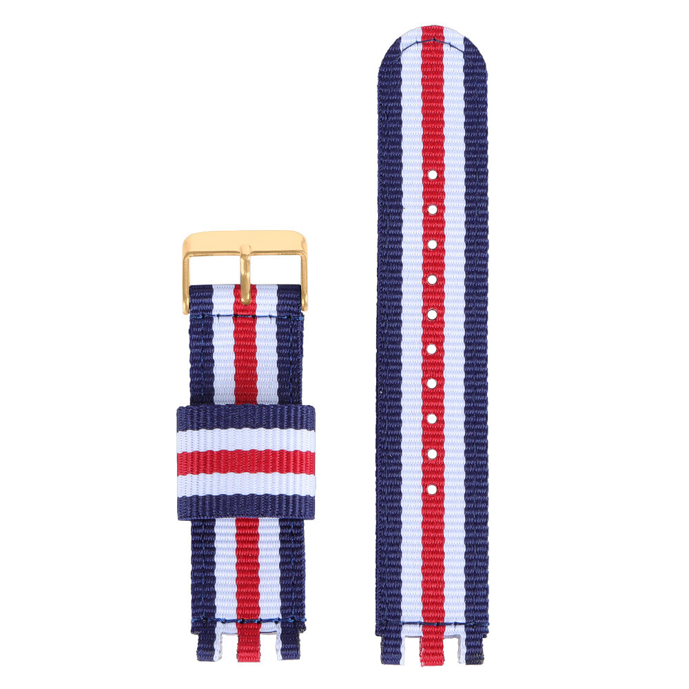 Premium Nylon Canvas Sports Watch Band Strap 17/19/20mm for Swatch Accessories