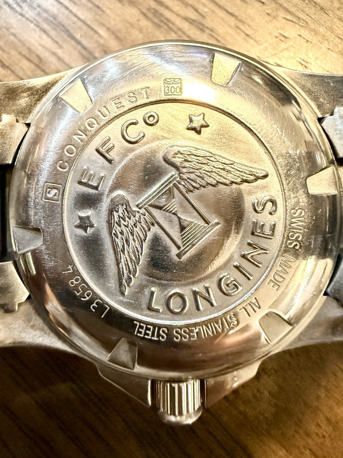 Longines Conquest Automatic 41mm Black Watch L3.658.4 300 M Complete Service