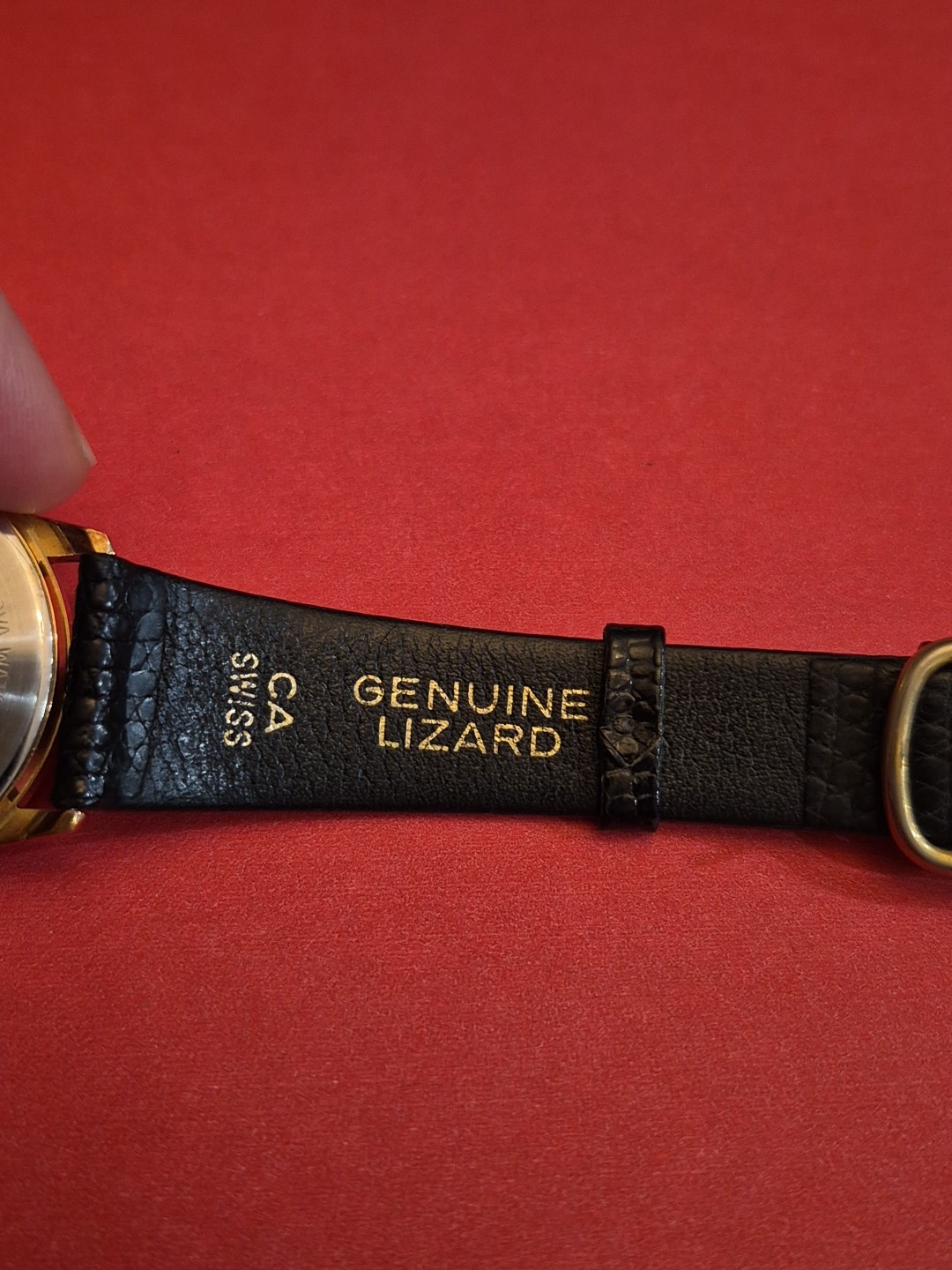 Very Rare McDonald’s Store Manager Bulova Accutron Watch Lizard Band Gold Plated