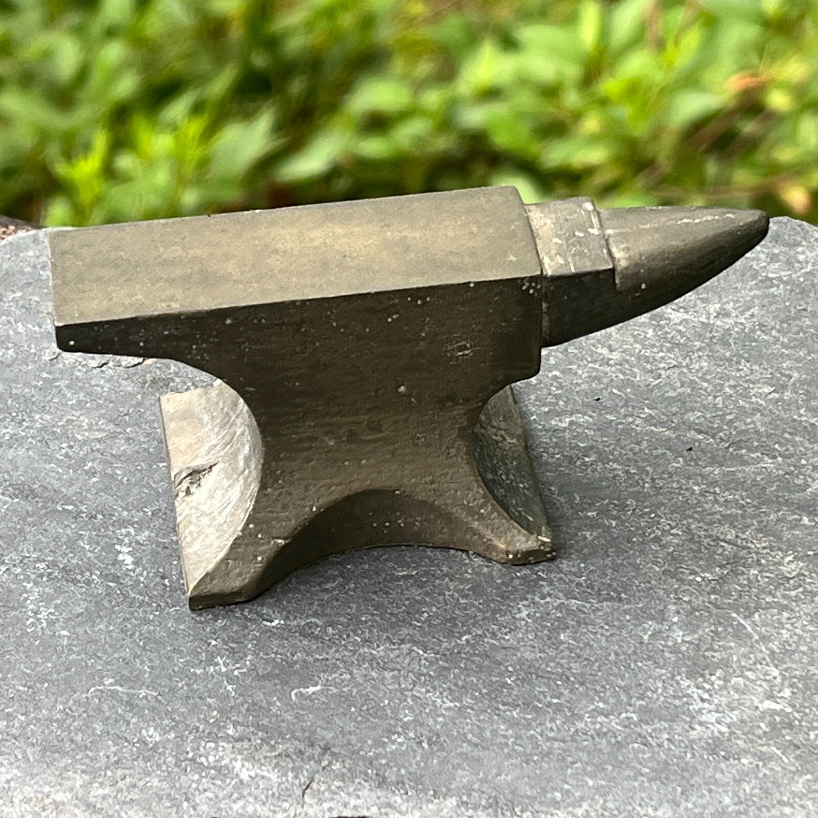 3 1/2″ Small Solid Brass Desk or Bench Top Jeweler’s Shaping Anvil Vintage