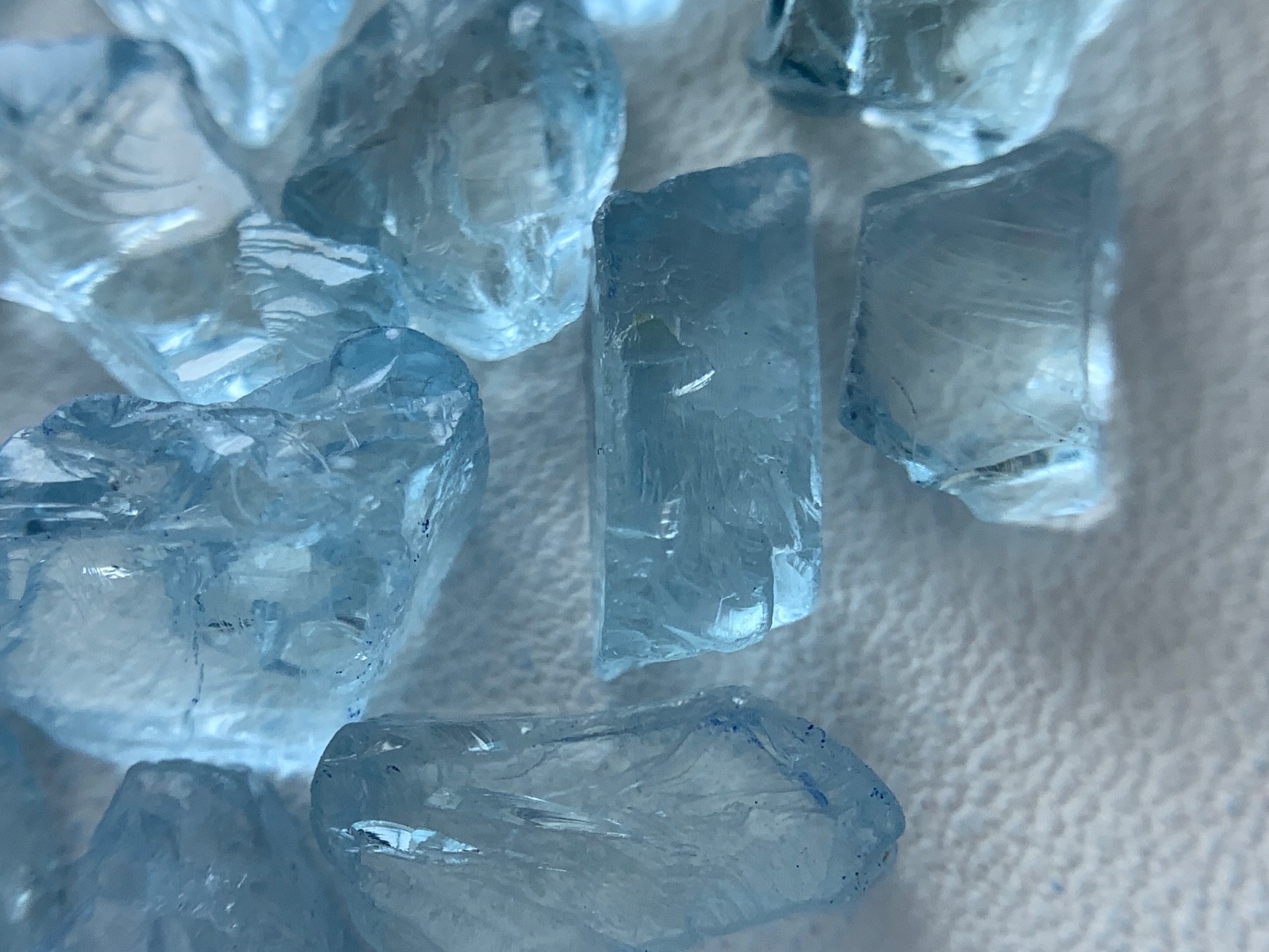 10.60 gram Gorgeous Nice Color Aquamarine lot from Mozambique