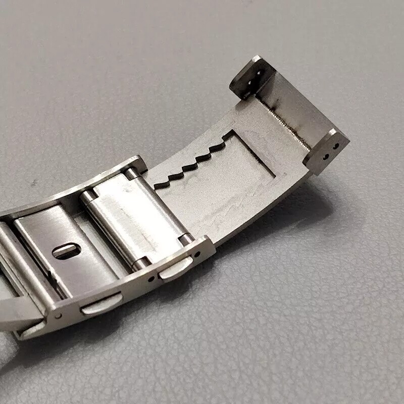 Adjustable Ratchet Buckle 316L Stainless Steel Watch Strap Clasp 18mm 20mm 22mm*