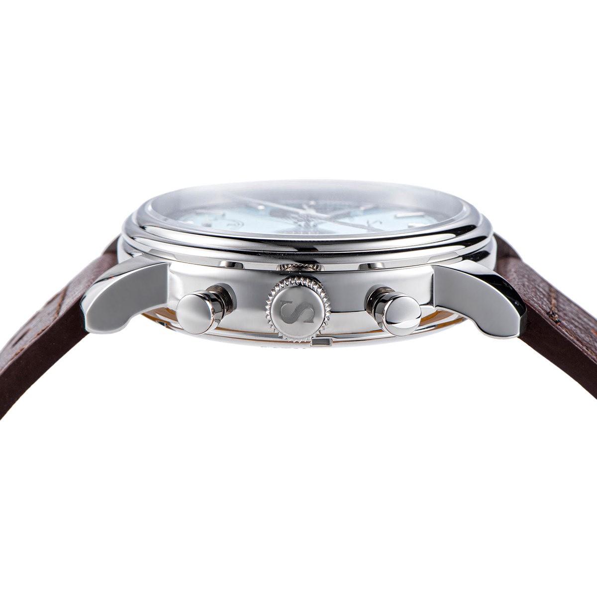 Seagull Movement Mechanical Chronograph Sapphire Case Watch Noctilucent ST412