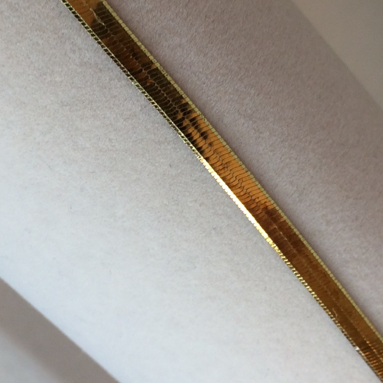 18K yellow gold over sterling silver 3.6MM Greek key herringbone bracelet NEW
