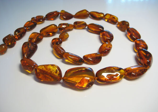 Massive Genuine Cognac Amber Beads Beautiful Baltic Amber Necklace 21 gr. !!!!