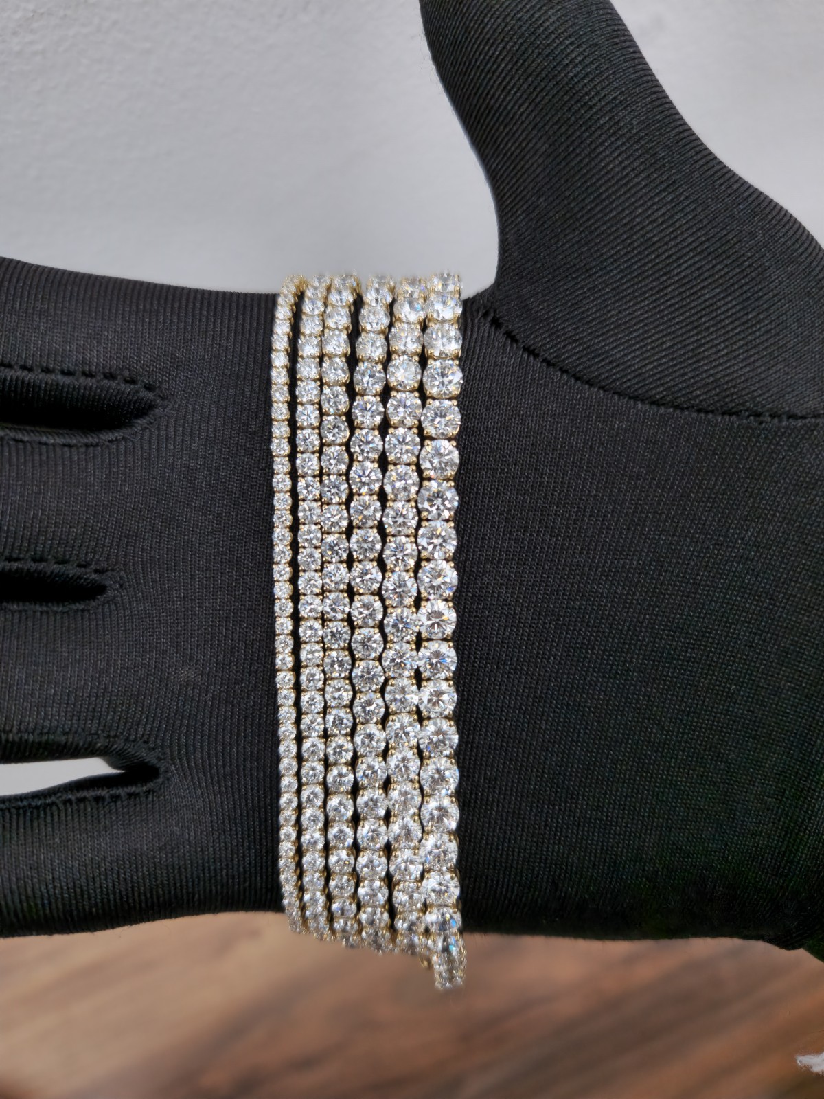 14K Gold Lab Diamond Tennis Bracelet 3–15 CTTW 7″