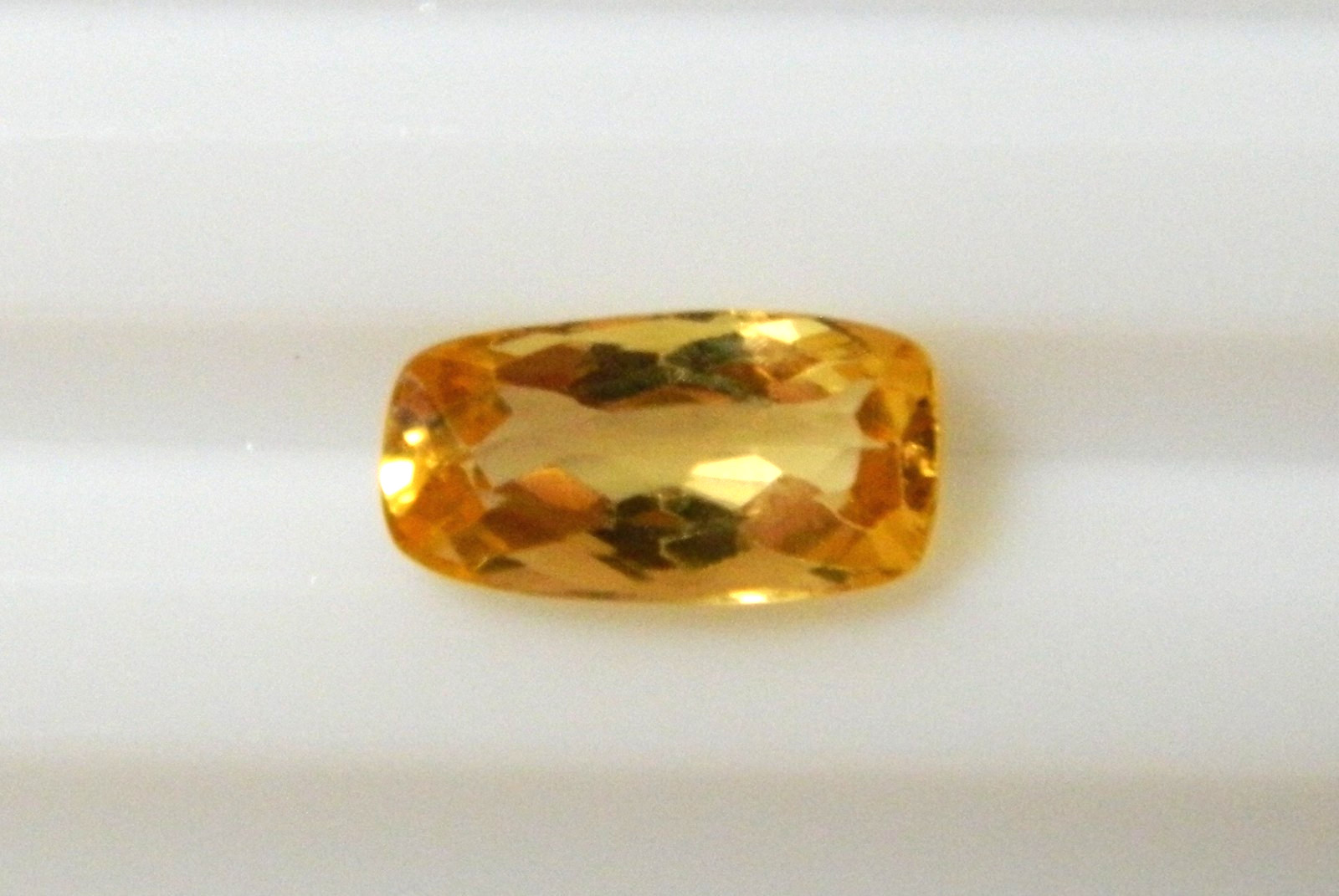 Imperial Topaz 1.12 Ct Clarity IF Cushion Cut Natural Golden Brazil I194