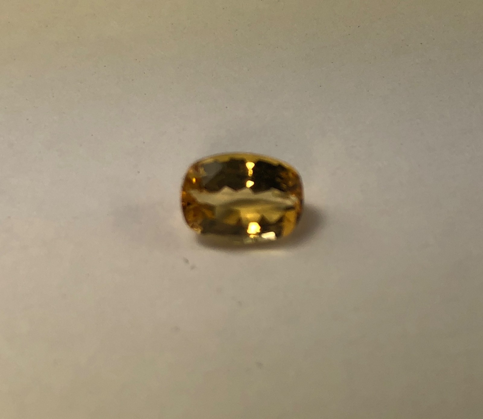 Imperial Topaz 1.41 Ct Clarity IF Cushion Cut Natural Golden Brazil I226