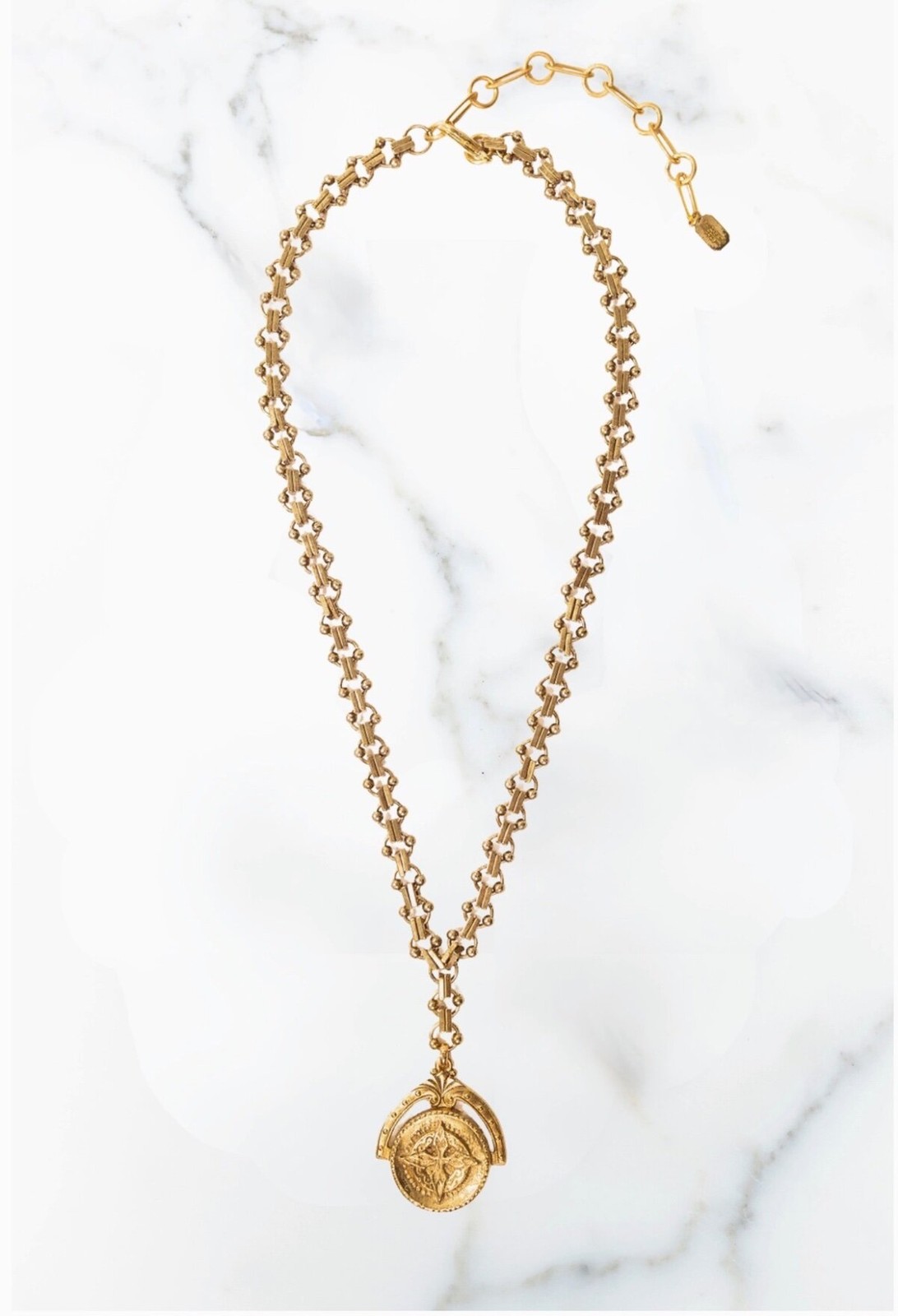 Elizabeth Cole Jewelry Shavon Necklace 24K Gold Plated