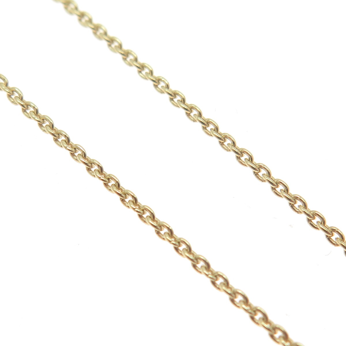 925 Sterling Silver Gold Plated Italy Cable Chain Necklace 14-15″