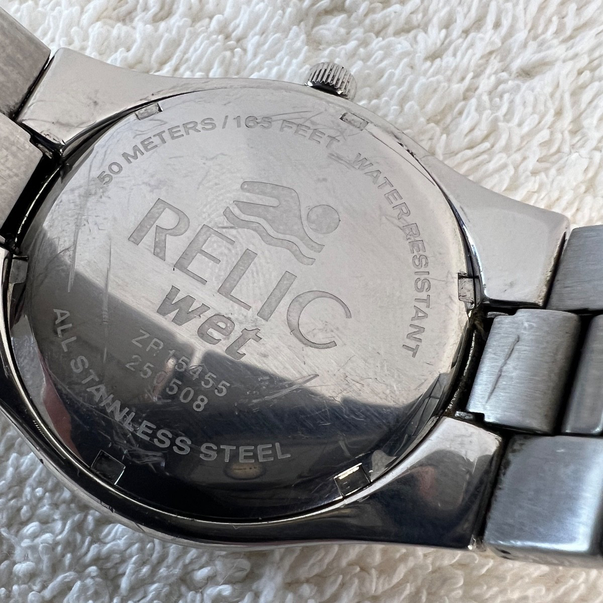 Relic ZR15455 Watch Water Resistant 50 Meters/165 Feet