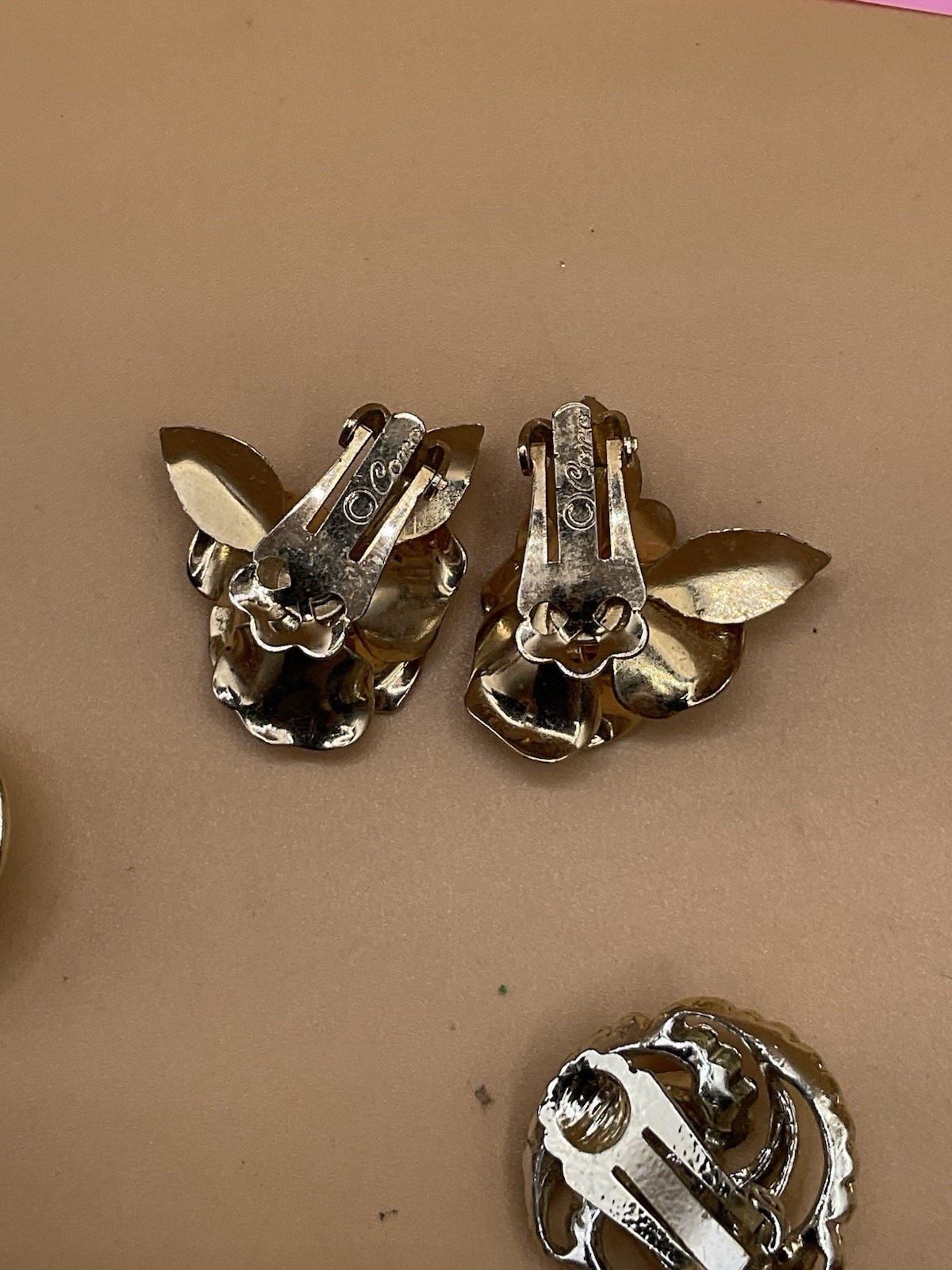 lot of 16 earring sets and 2 rings
