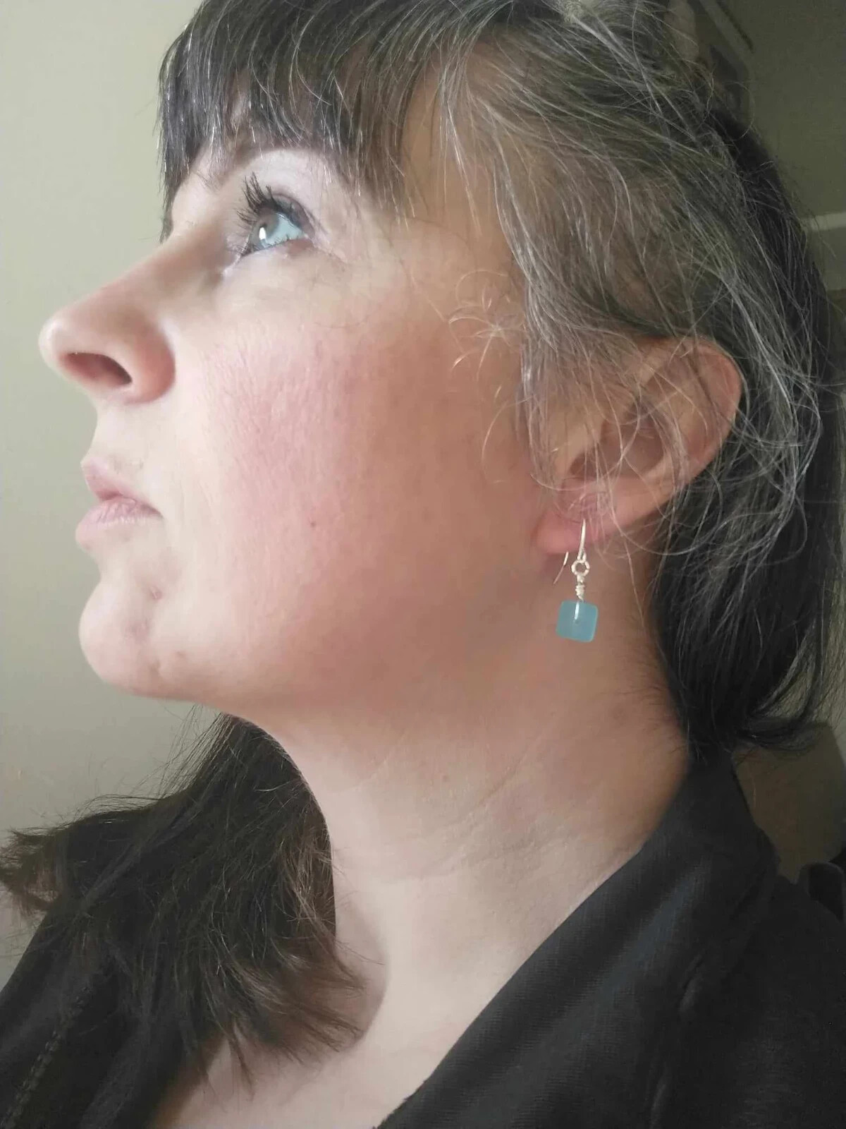 Handcrafted Flat Seaglass Earrings – Coastal Charm – Sterling Silver