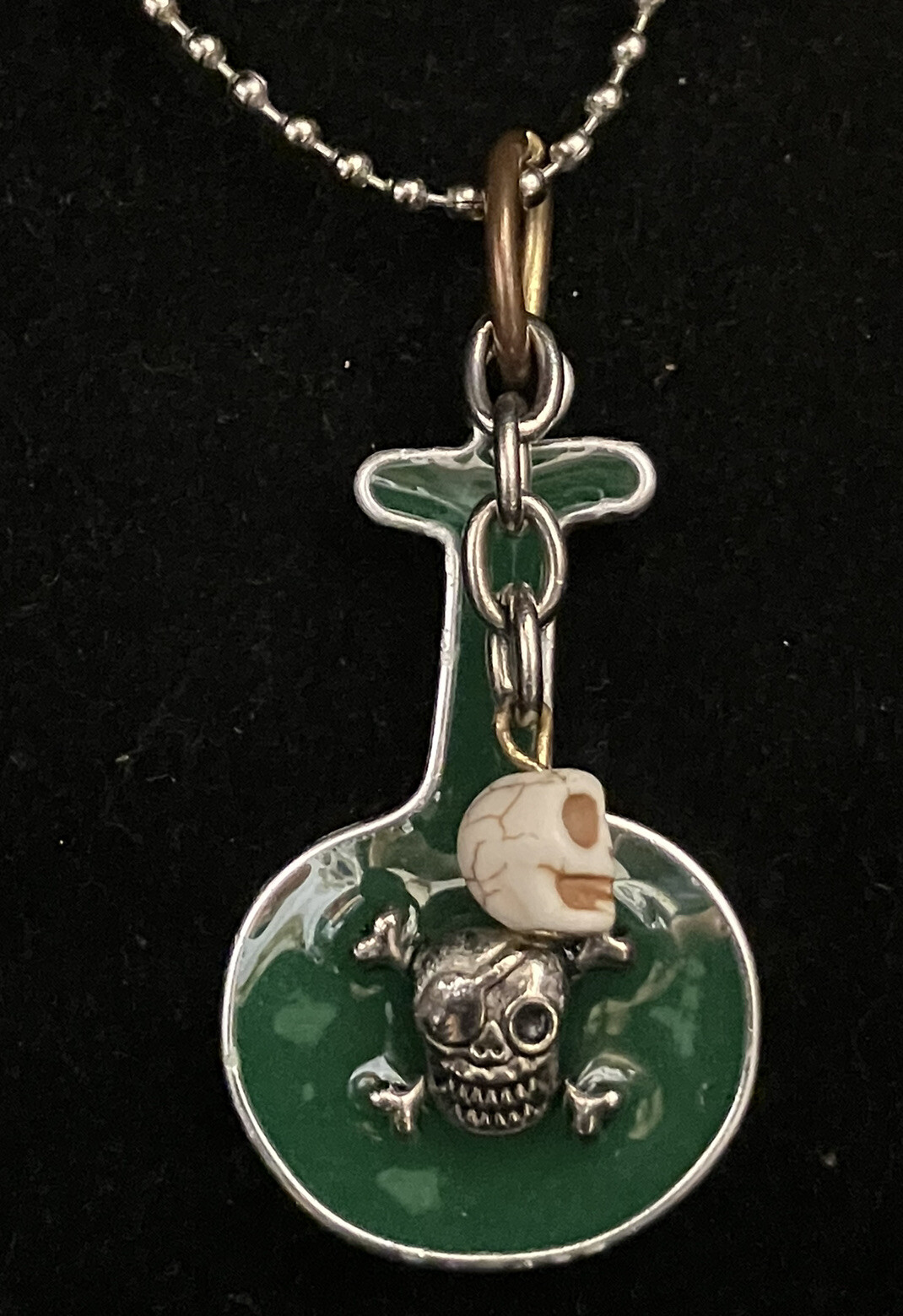 Poison Potion with Skull and Cross Bones, Artisa Made, 23 inch, MiaChavi Geekery