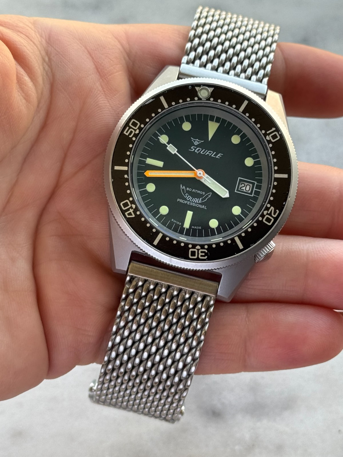 Squale 1521 Professional Classic Diver Watch Automatic Mens 42mm Swiss Made