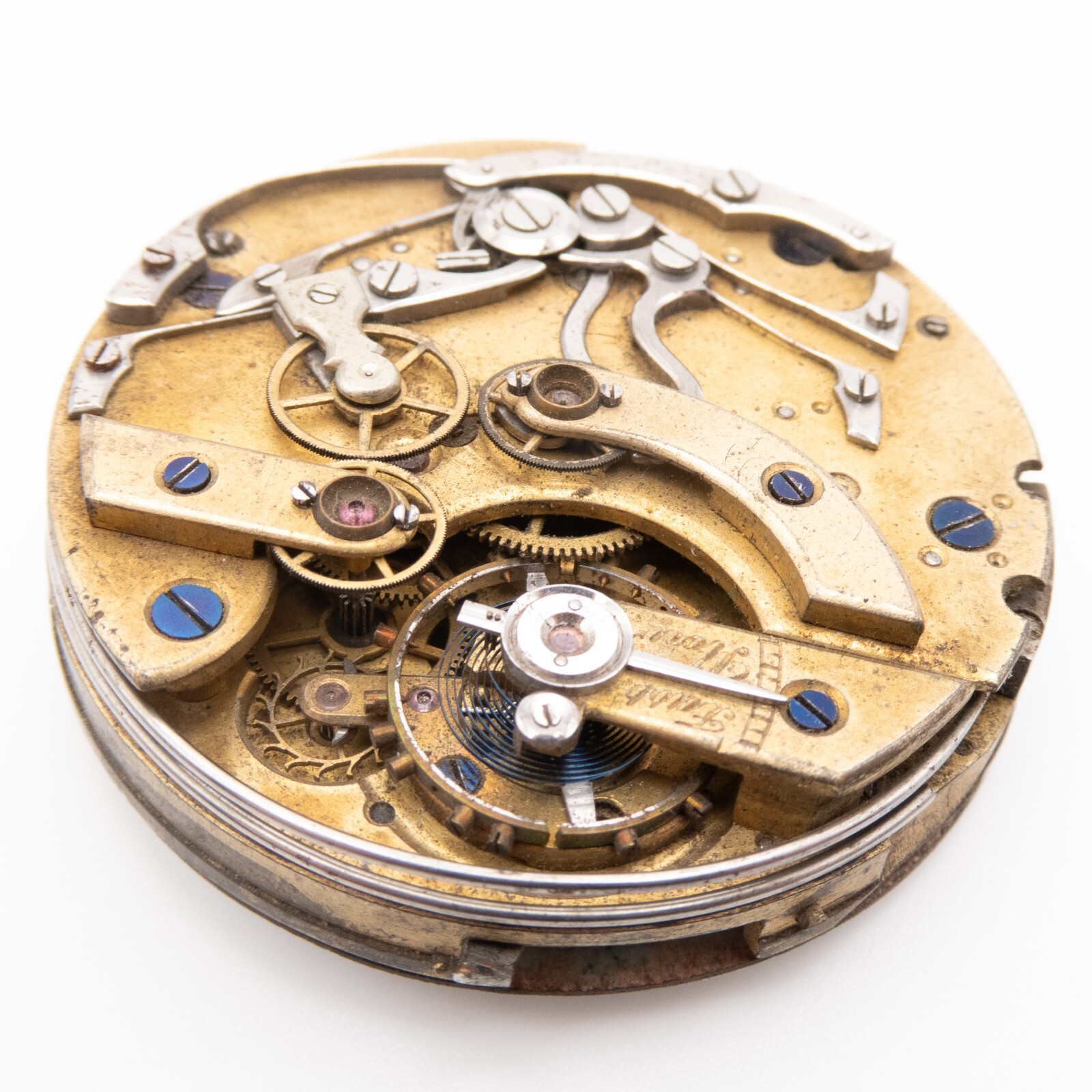 High Grade Swiss 44 x 13.9 mm Repeater Chronograph Antique Pocket Watch Movement