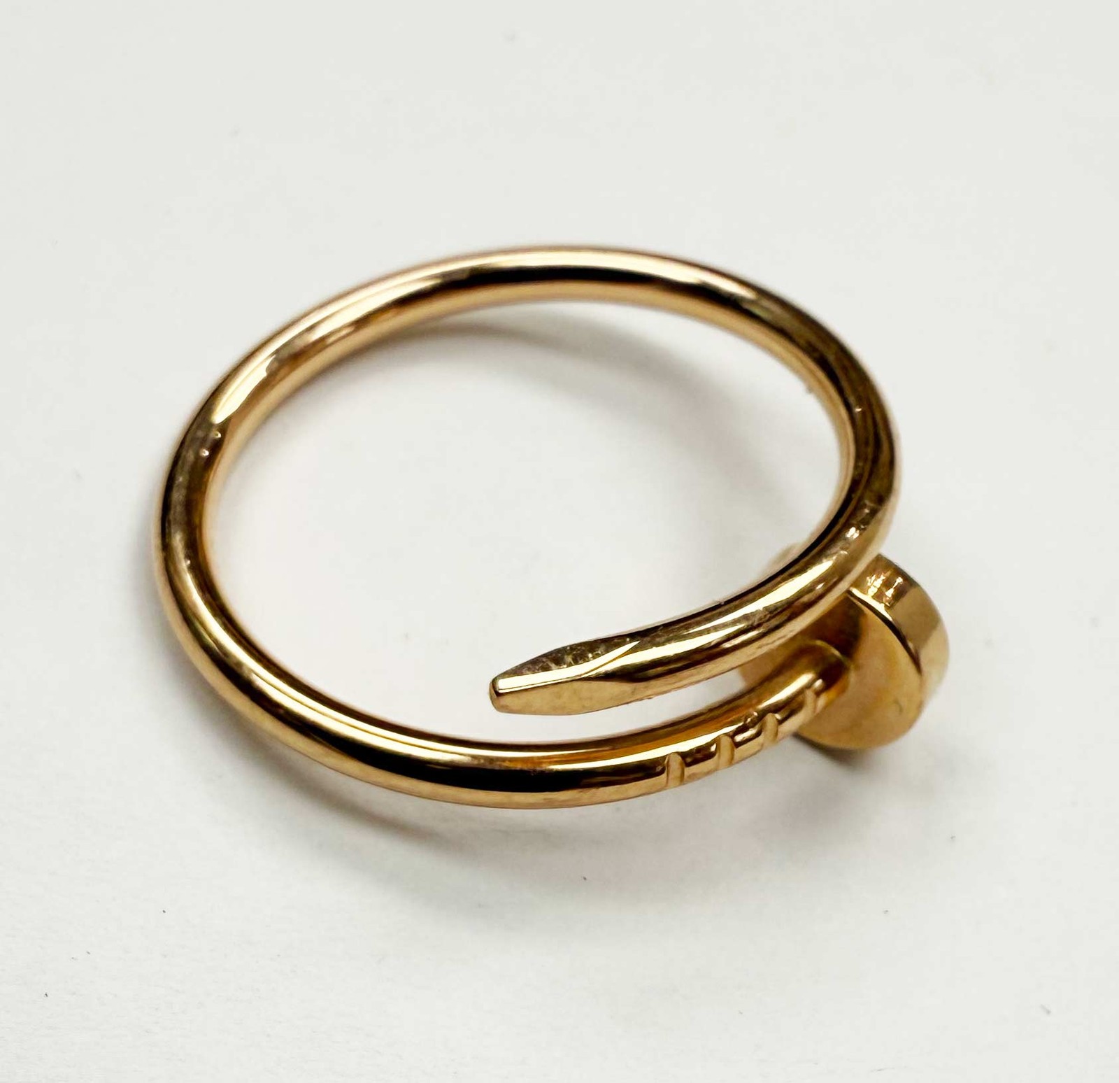 2026 Cartier Juste Un Clou Small Ring 18K Rose Gold 4.3 Grams Size 5 Box Paper