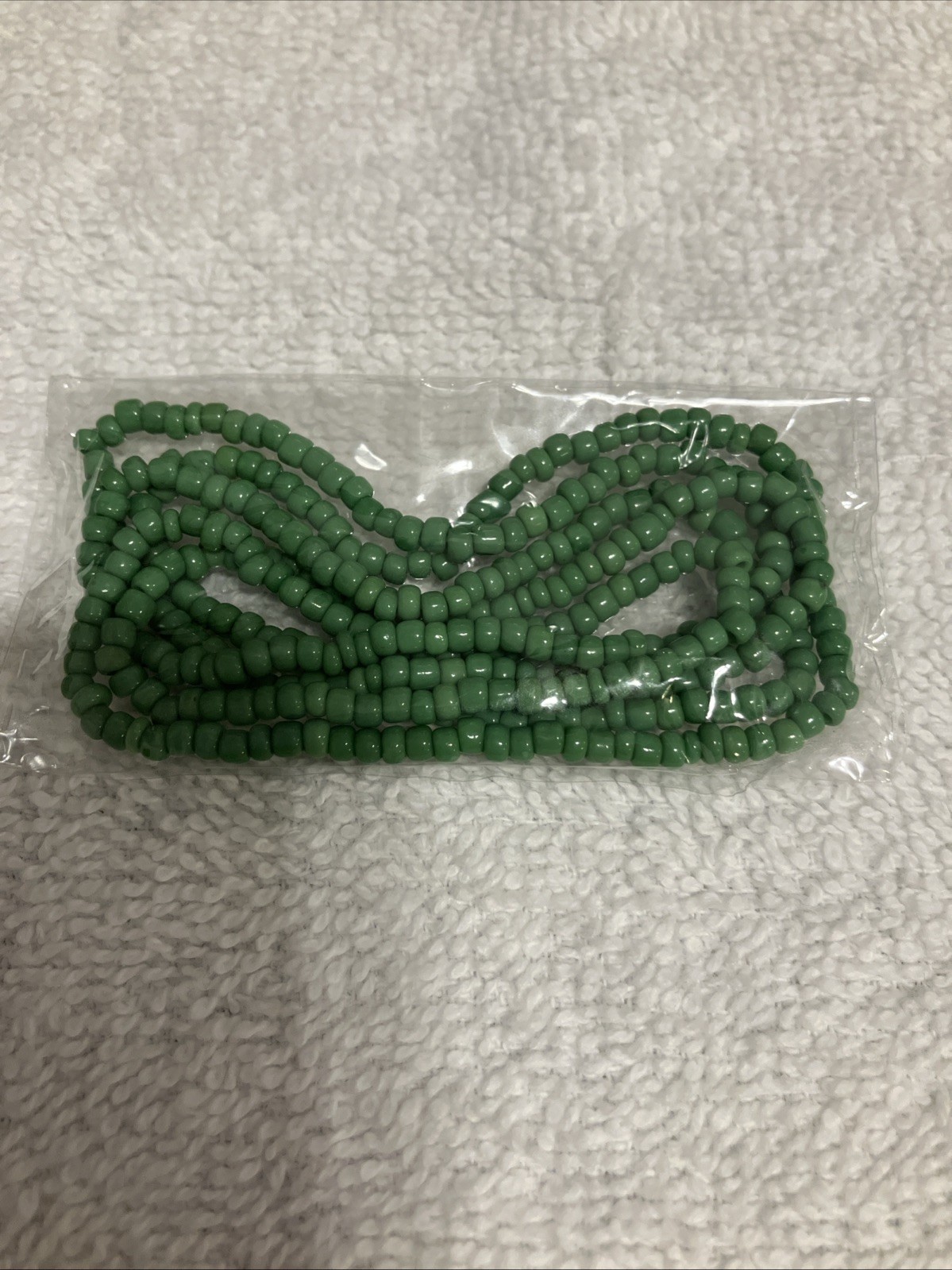 Women’s Elastic Waist Beads, 8 Total, Can Wear as Bracelets or Anklets, 30 in