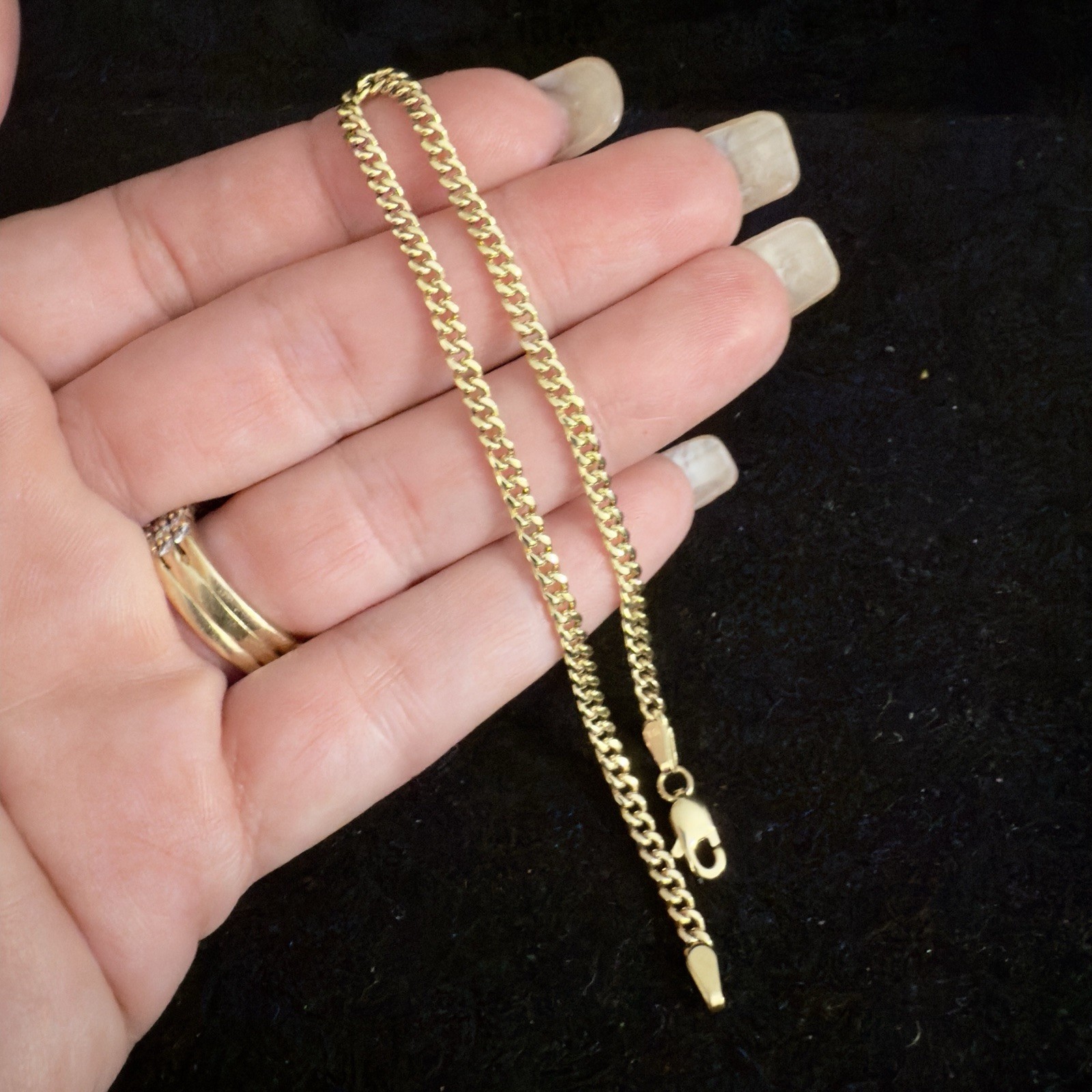 10k Sold Gold 3mm Miami Cuban Link Bracelet 8in – NEW