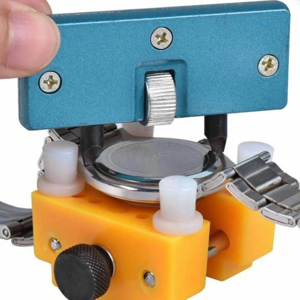 Adjustable Rectangle Watch Case Cover Opener Remover Wrench Repair Kit Tools