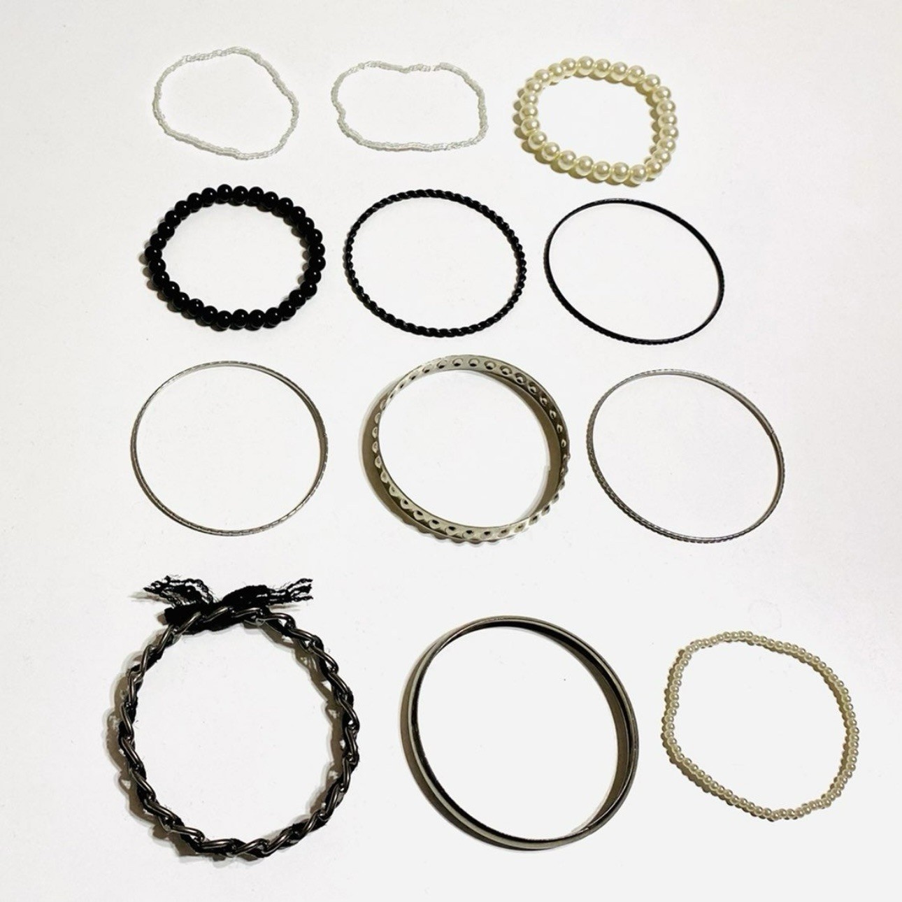 BERSHKA 12-piece mixed bracelet set