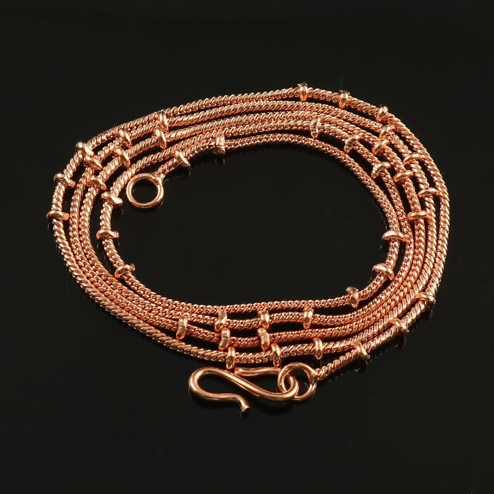 18 inch Pure Copper Snake Chain Necklace, Healing Copper Jewelry