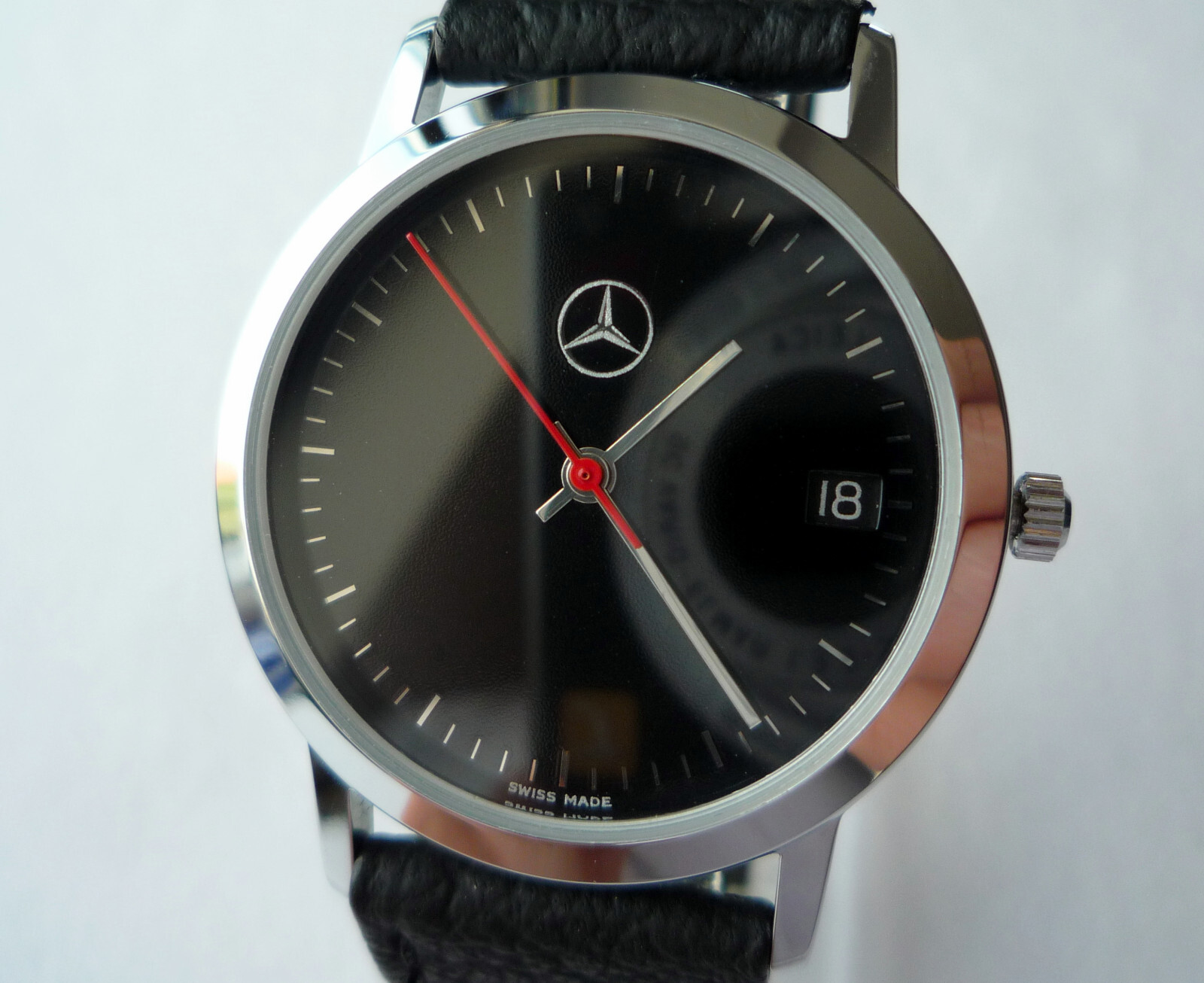 Mercedes Benz Vintage Classic Car Accessory Sport Basic Design Swiss Made Watch