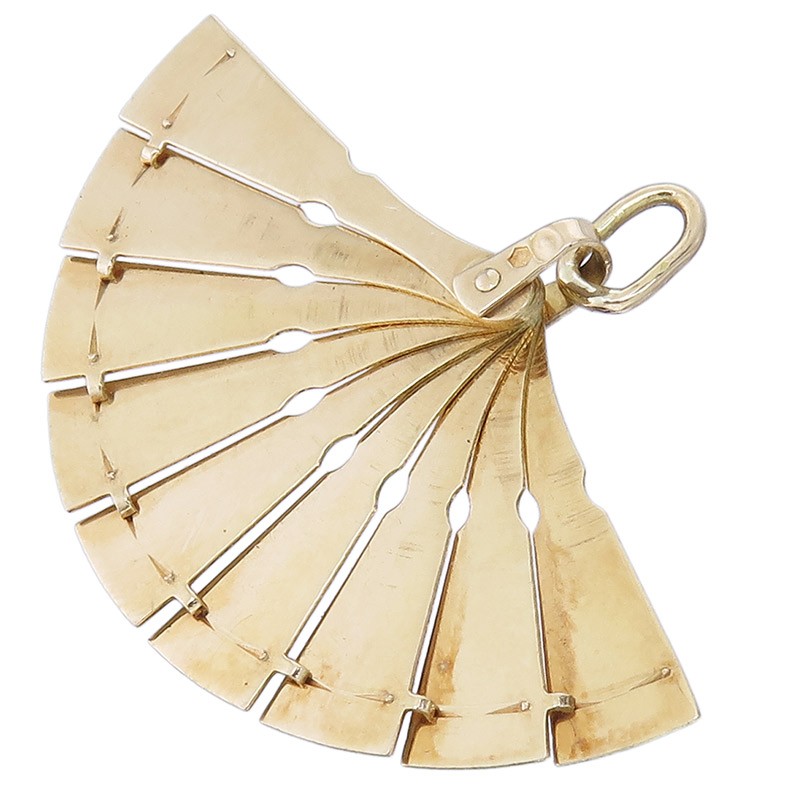 Pendant Fan GG 750 Enamel Italy around 1955