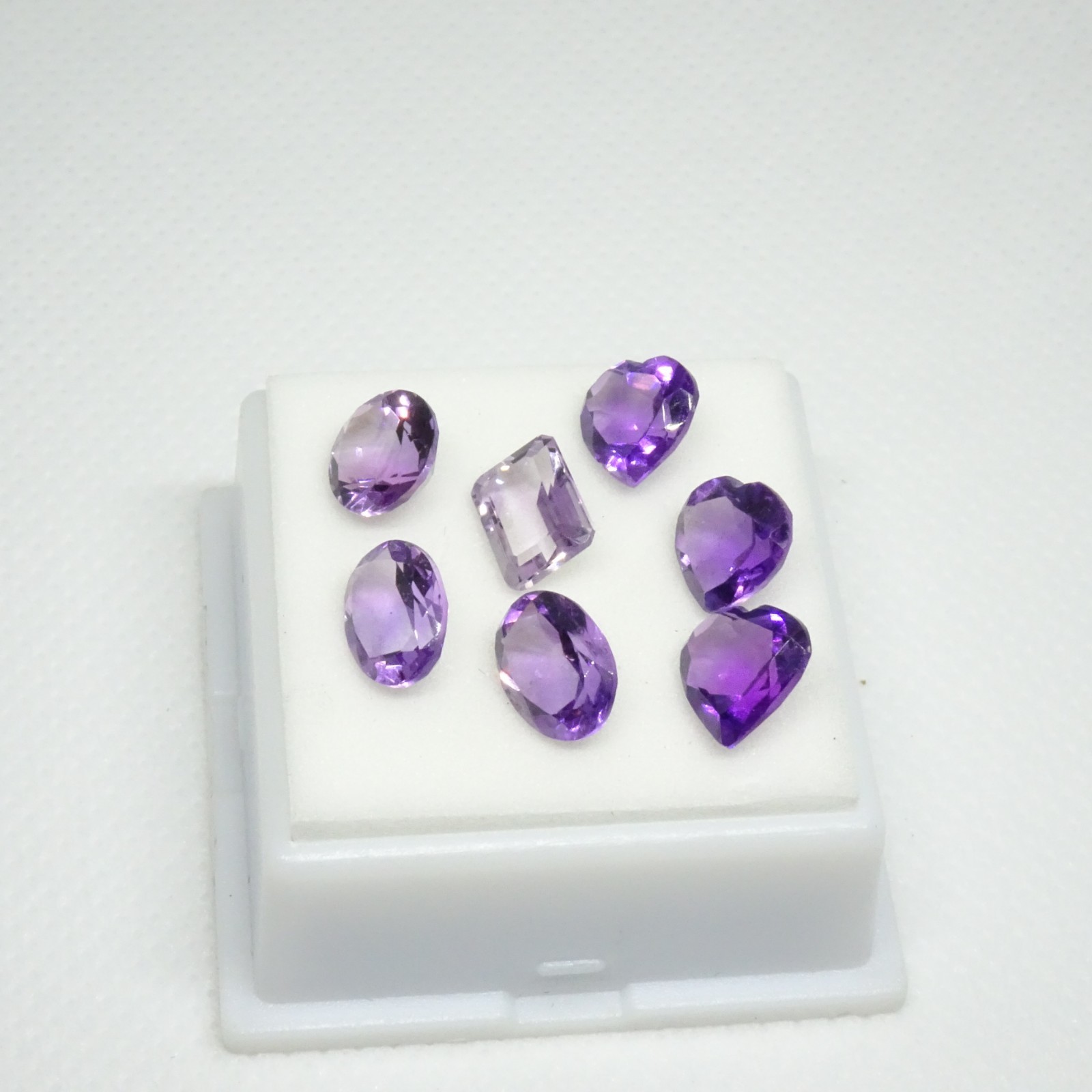 10.09CTW Amethyst Parcel – Shape & MM Varies – African Amethyst Gemstones Parcel