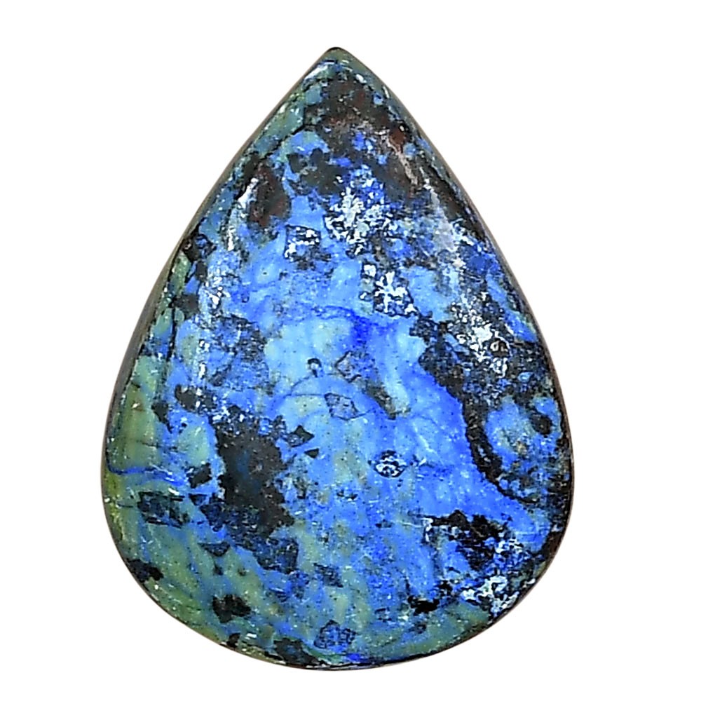 Natural Azurite 26.65×20.3×5 mm Pear Shape Polished Loose Gemstone LS03152-52