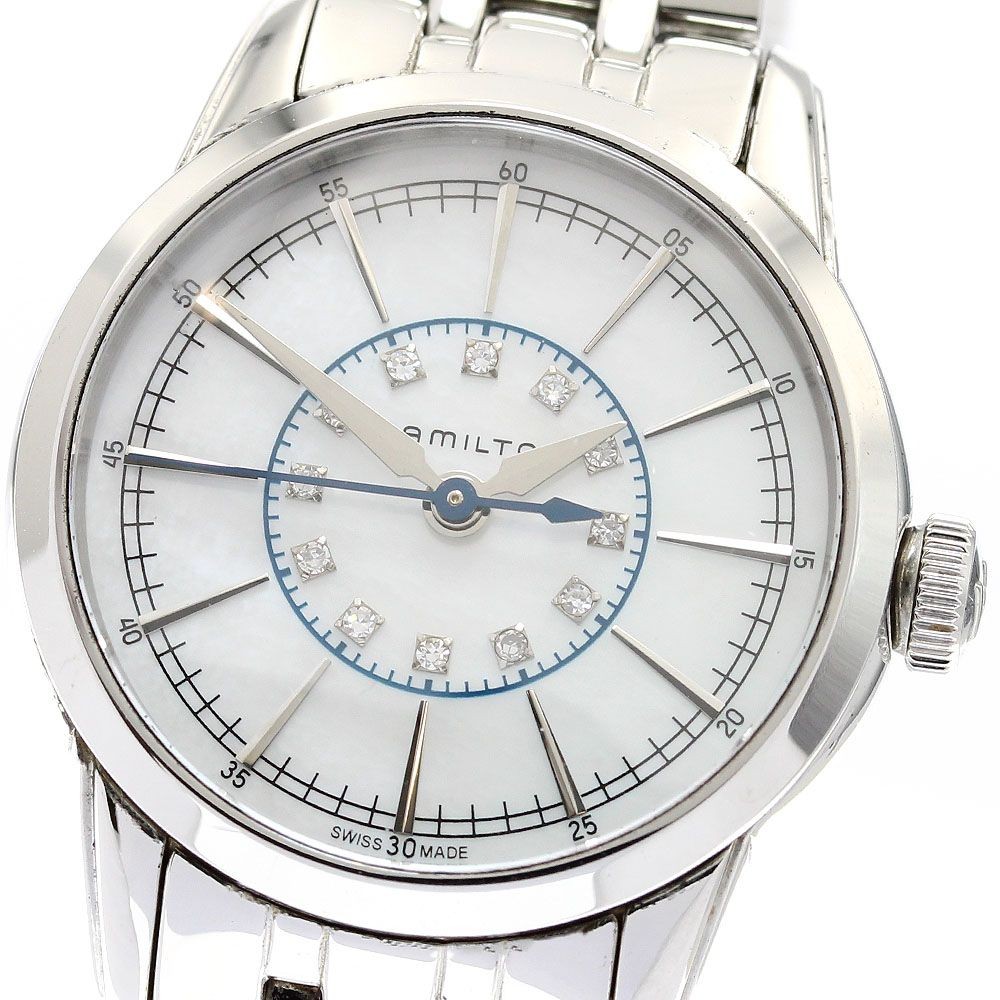Hamilton H403110 Railroad 12P Diamond Quartz Ladies Watch