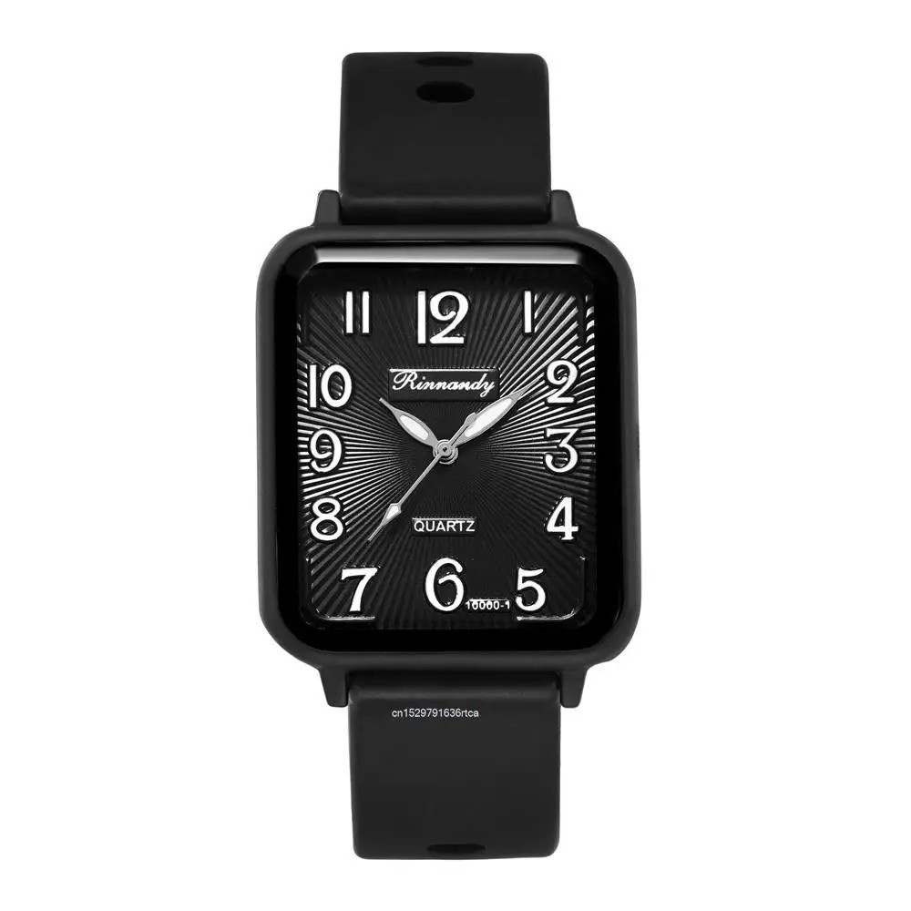 Silicone Strap Ladies Fashion Lady Hot Sales Brands Leisure Recta