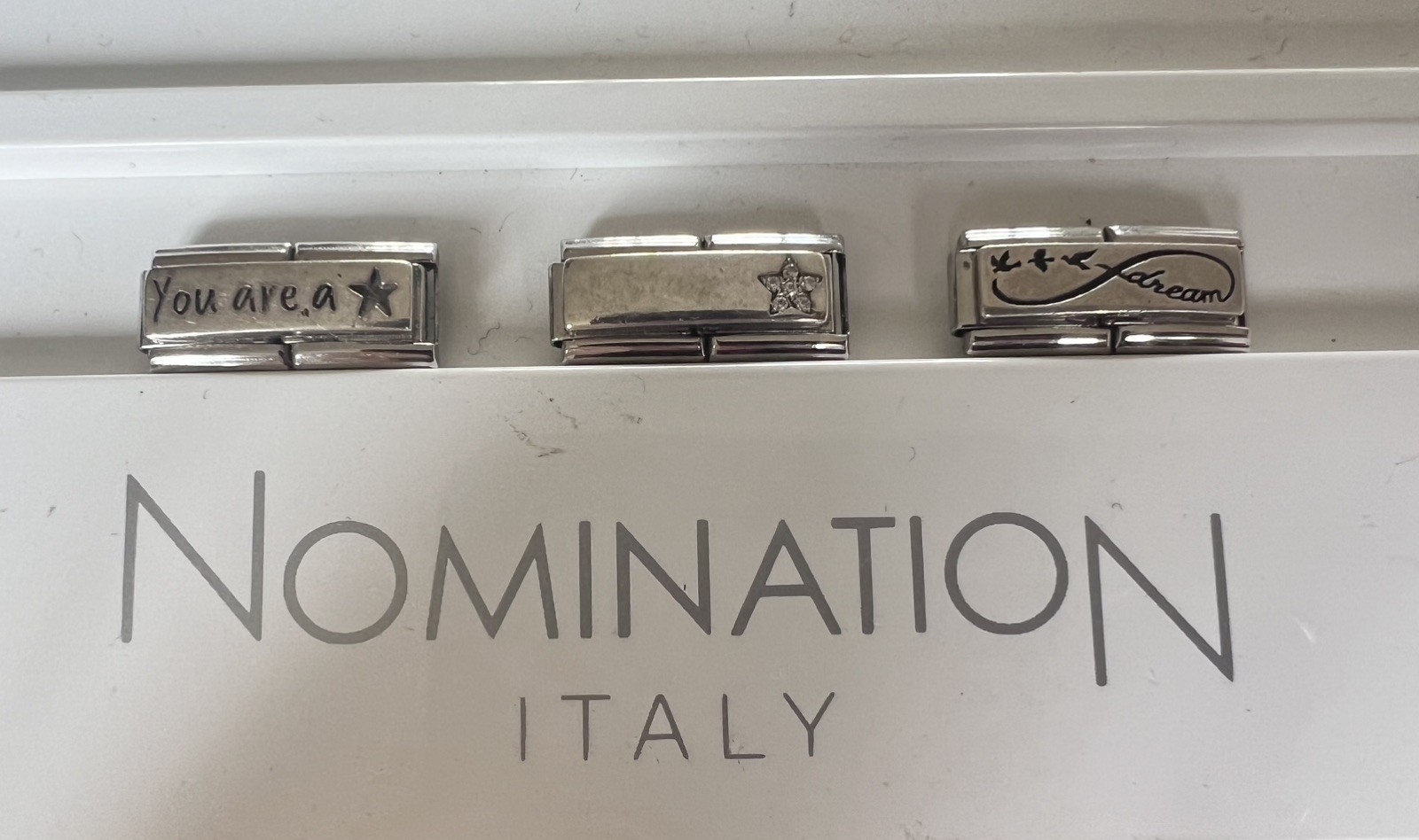 Genuine Nomination Charm – Silver double charm – Multi Listing You Choose