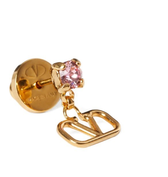 Valentino Vlogo Signature earrings in metal and Swarovski crystals authenthic