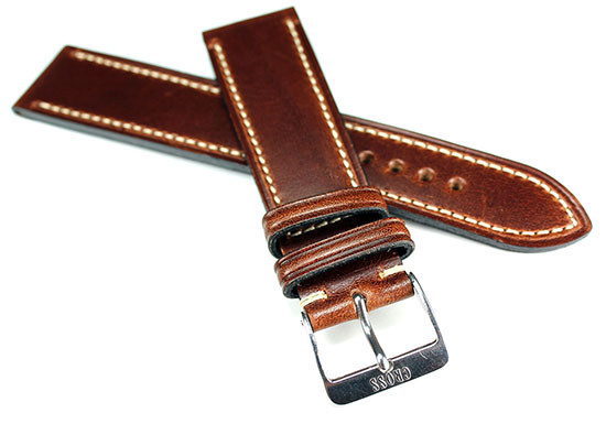 20mm Vintage Graf Handmade GERMANY Calf Leather Strong Quality BAND Strap Brown