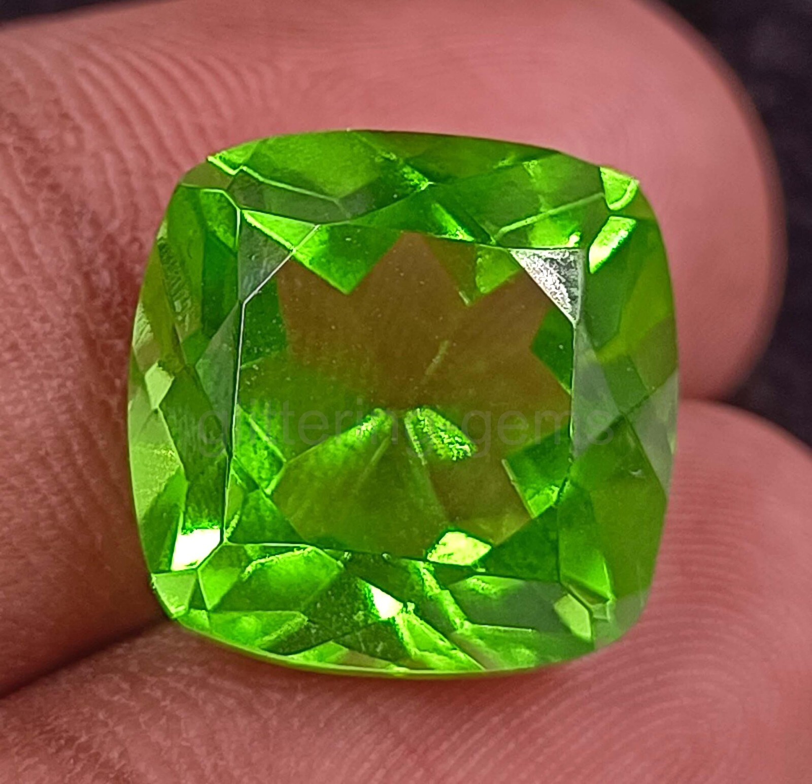 11.60 Ct Cushion Cut IGL Certified Zambian Natural Green Emerald Loose Gems 5MST