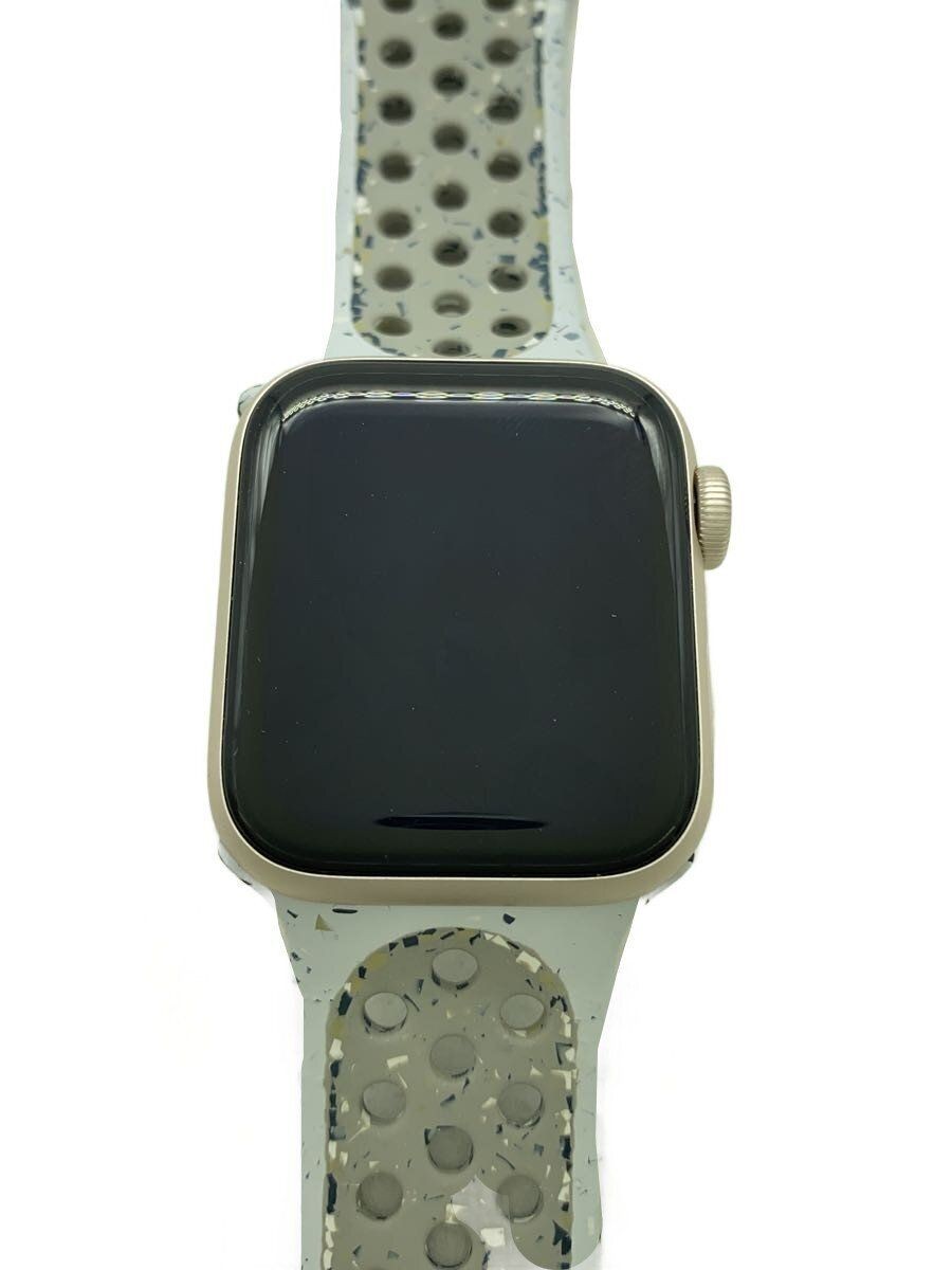 Apple Mens Watch SE 3 GPS Model 40mm MEHV4J A Starlight Digital BLK Used