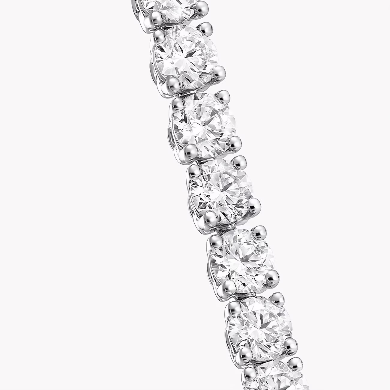 Tennis Bracelet 17.0 Ct Luxury 5mm Clear Sapphire 7.75″ L 18k White Gold Plated