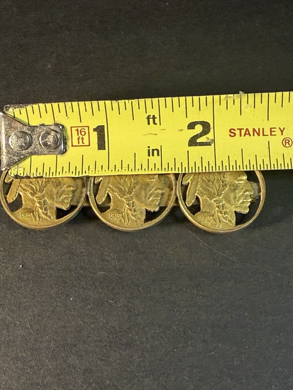 1913 Buffalo Nickel Pin Brooch