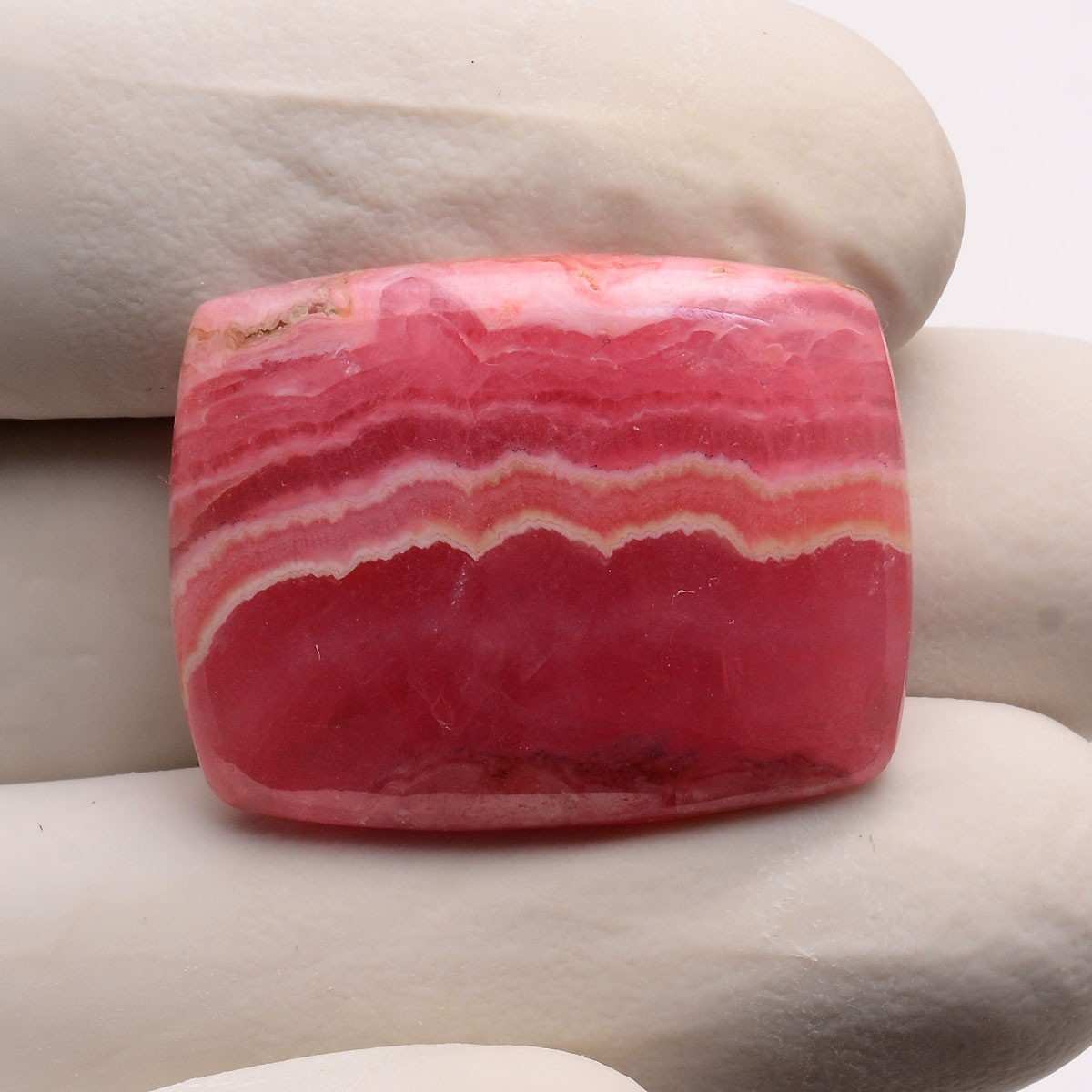 Rosy River~ 41.50 Cts Natural Desginer Rhodochrosite Top-Grade Cushion Gemstone