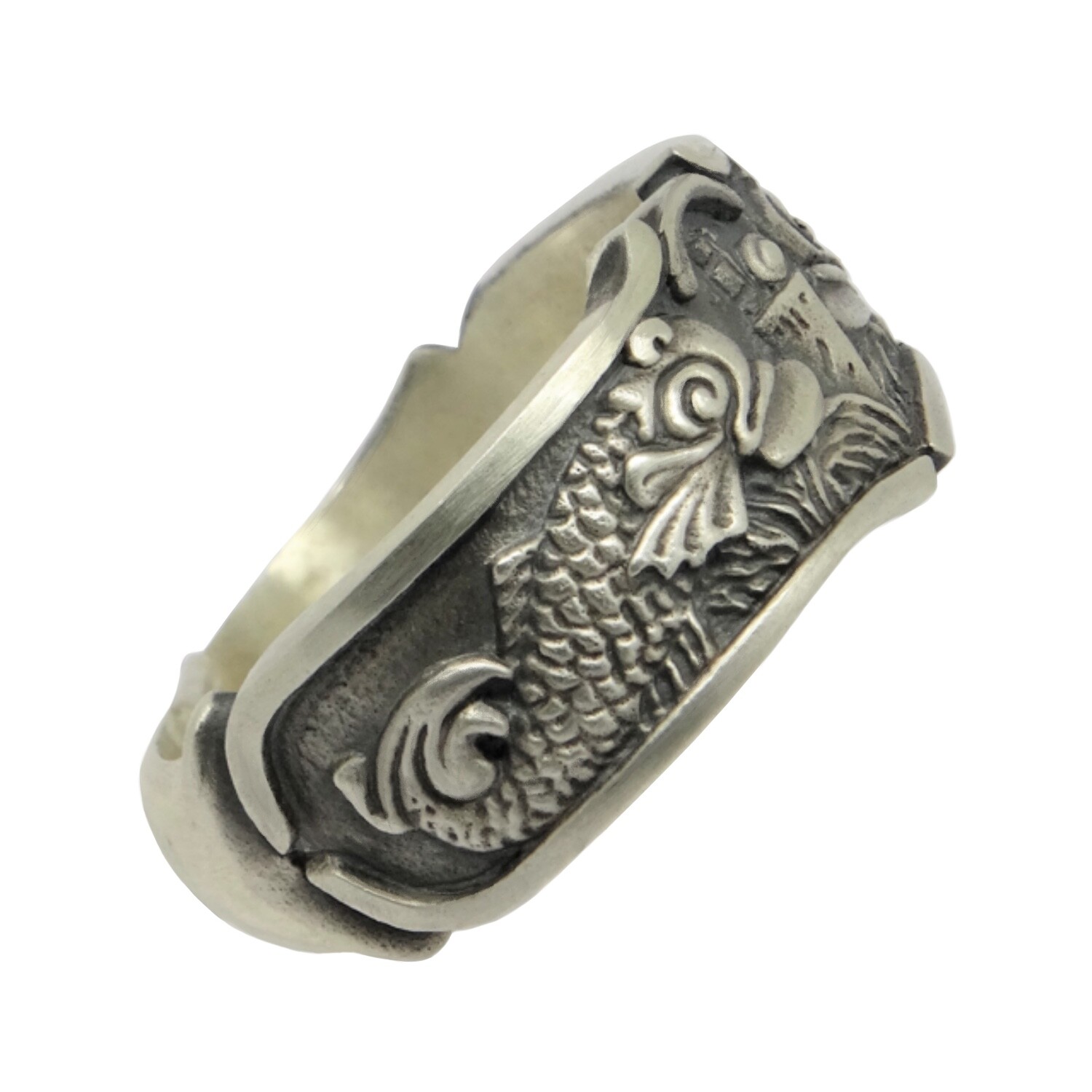 Submarine Warfare Navy Sterling Silver 925 Men’s Band Ring Handcrafted