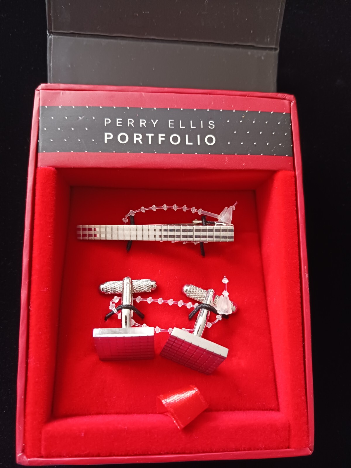 Perry Ellis Cufflinks & Tie Clip Gift Set, Originally Macy’s $45