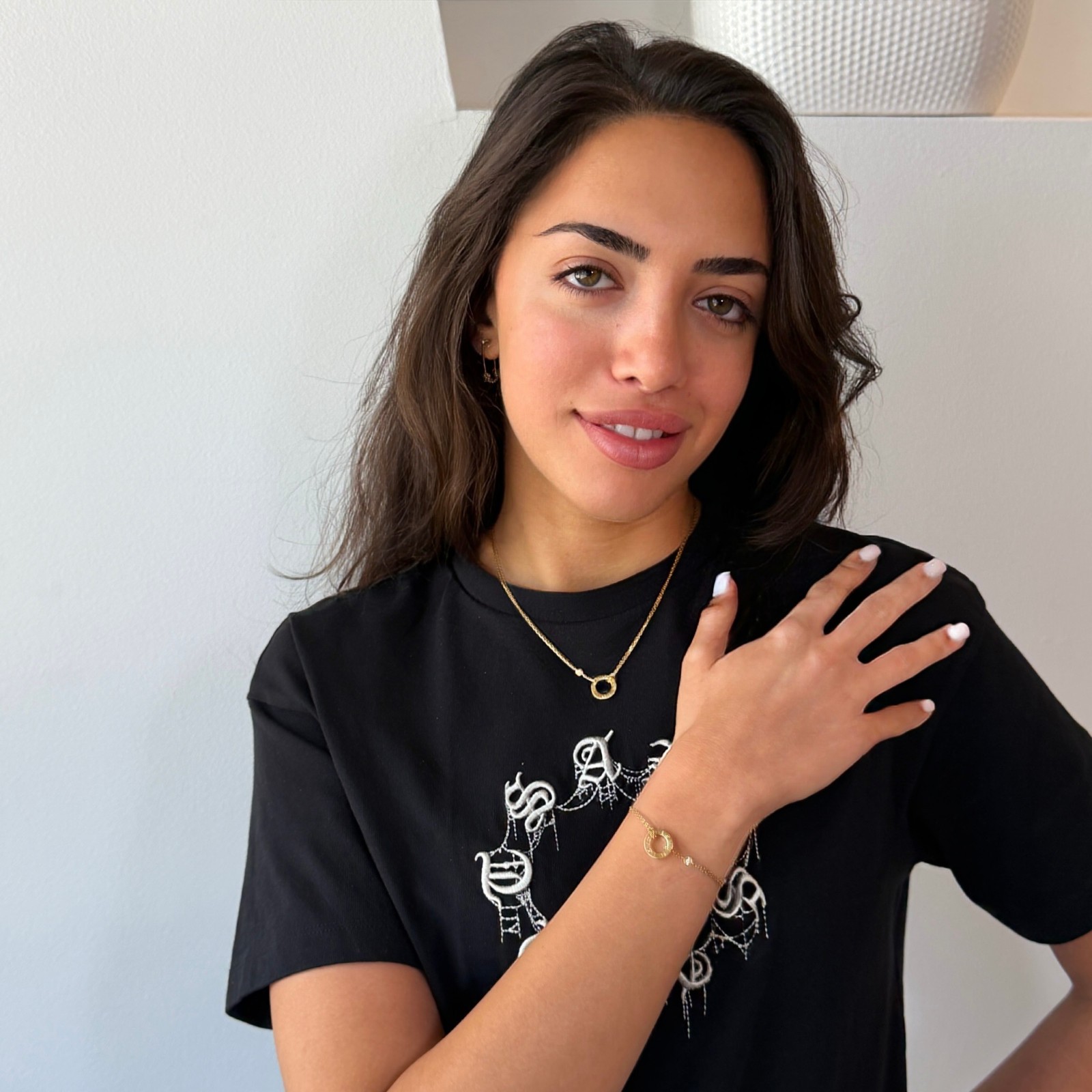 CARTIER Love 2 Diamonds Pendant and Love Bracelet On Chain Set 18K Yellow Gold