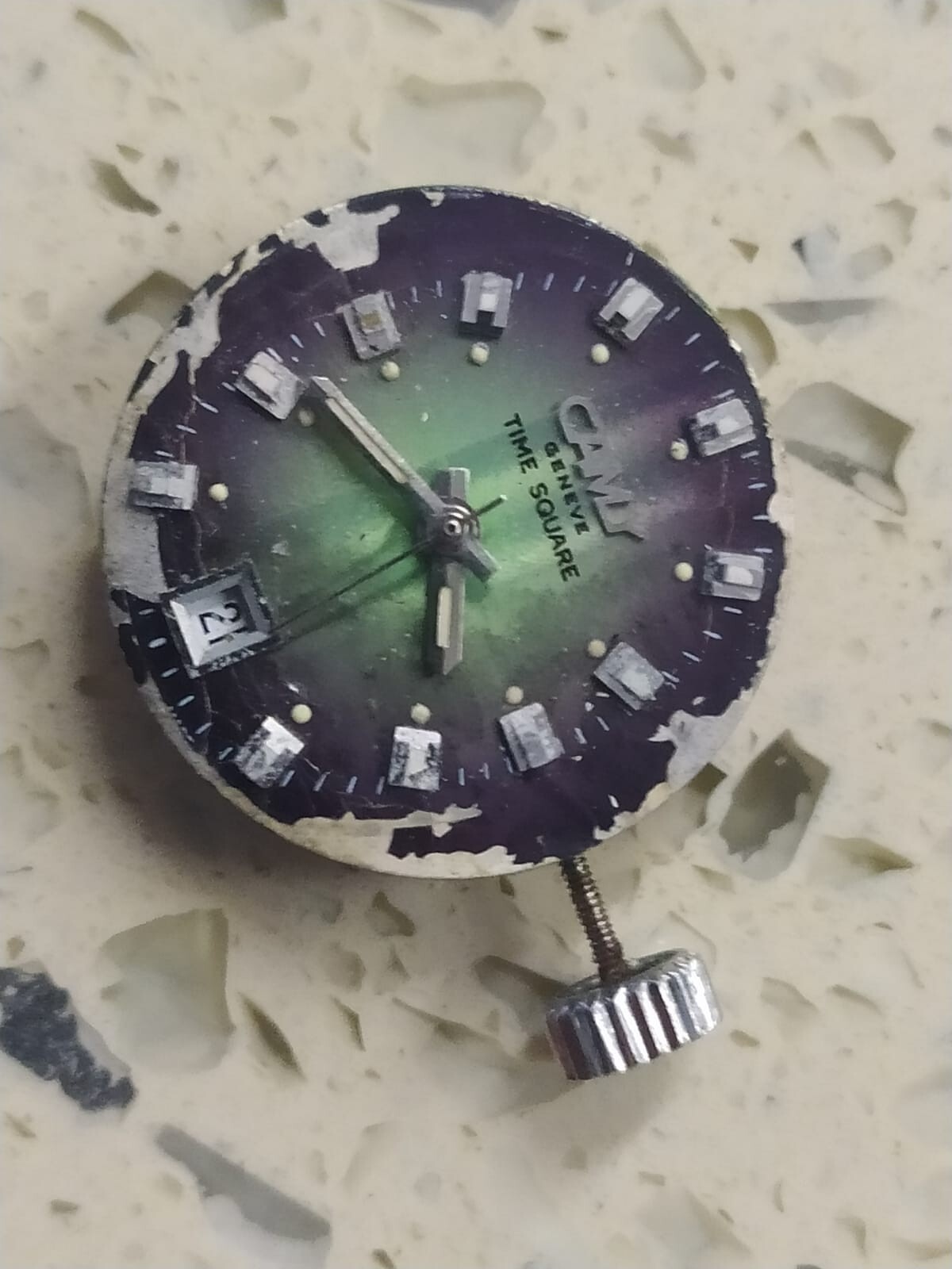 ETA 2671 Incomplete Movement Automatic with dial Used