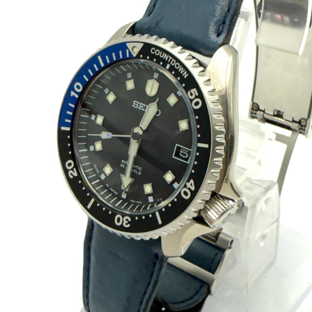 SEIKO 4R35-03B0 Automatic 23 Jewels 42mm Black Dial Black Case Bracelet Watch